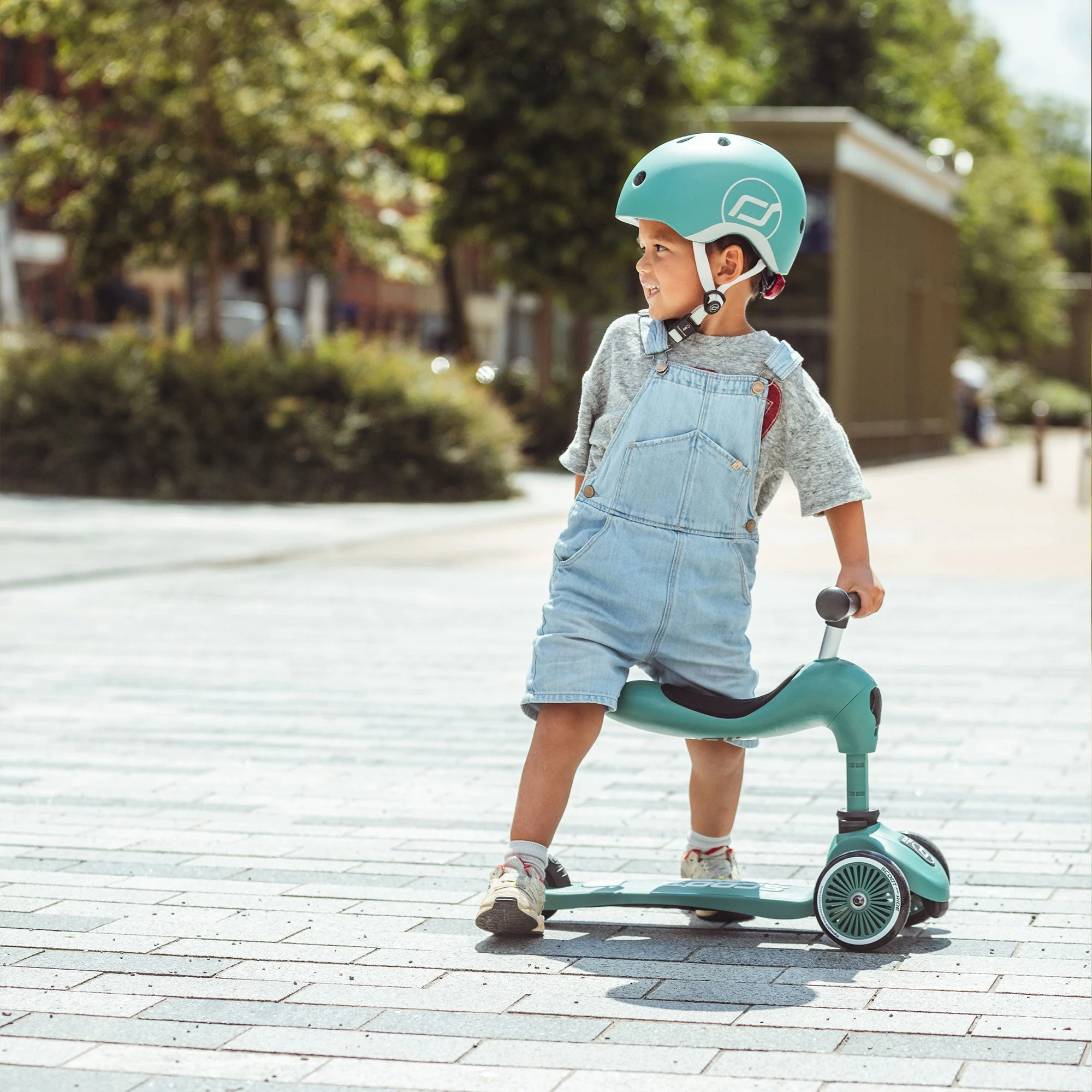 Scoot & Ride 2-in-1 Ride-On & Stand Scooter, Ages 1-5, Highwaykick 1, Forest - Image 6
