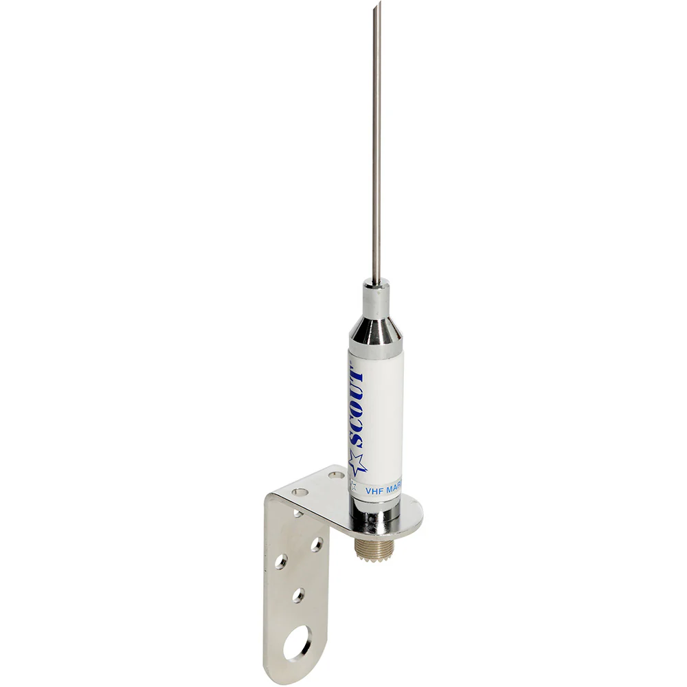 Scout 3' Stainless VHF Whip 3dB w/Bracket f/Sailboats - No Cable - Image 2