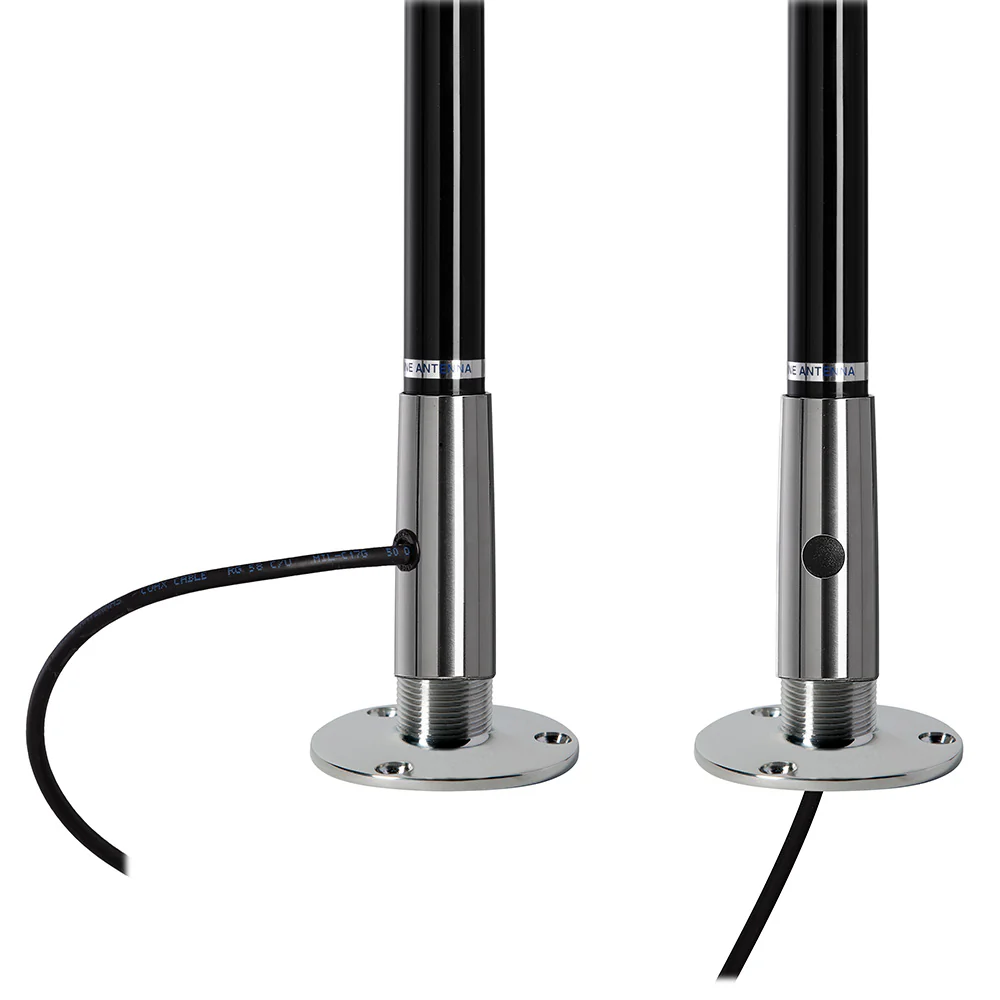 Scout Titan Series 4' Black VHF Antenna 3dB Stainless Steel Ferule w/5M RG-58 Includes PL-259 - Image 3