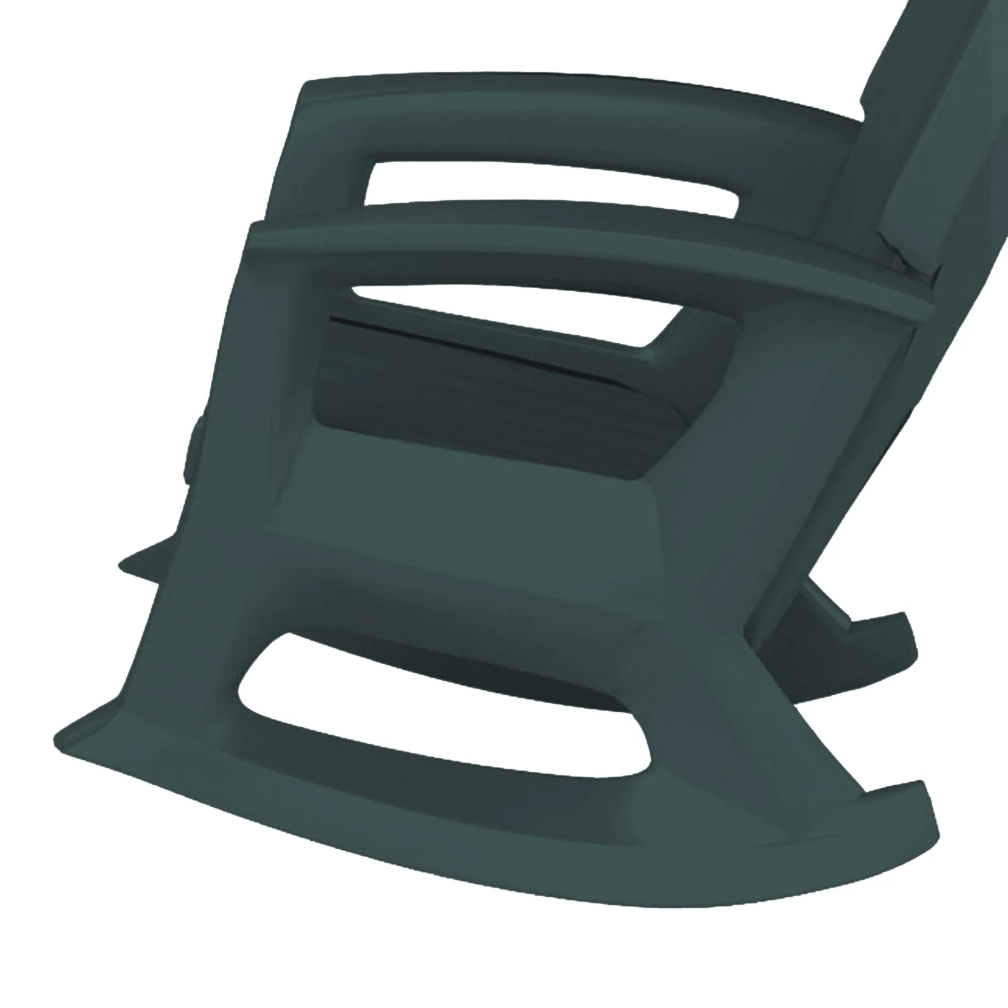 Semco Plastics Rockaway Heavy Duty All-Weather Outdoor Rocking Chair, Green - Image 8