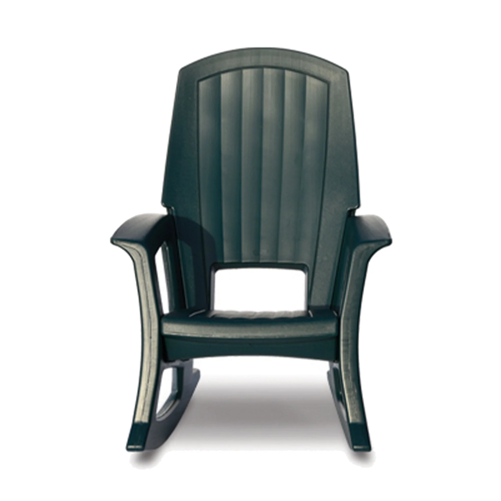 Semco Rockaway Heavy Duty All Weather Outdoor Rocking Chair, Green (3 Pack) - Image 2