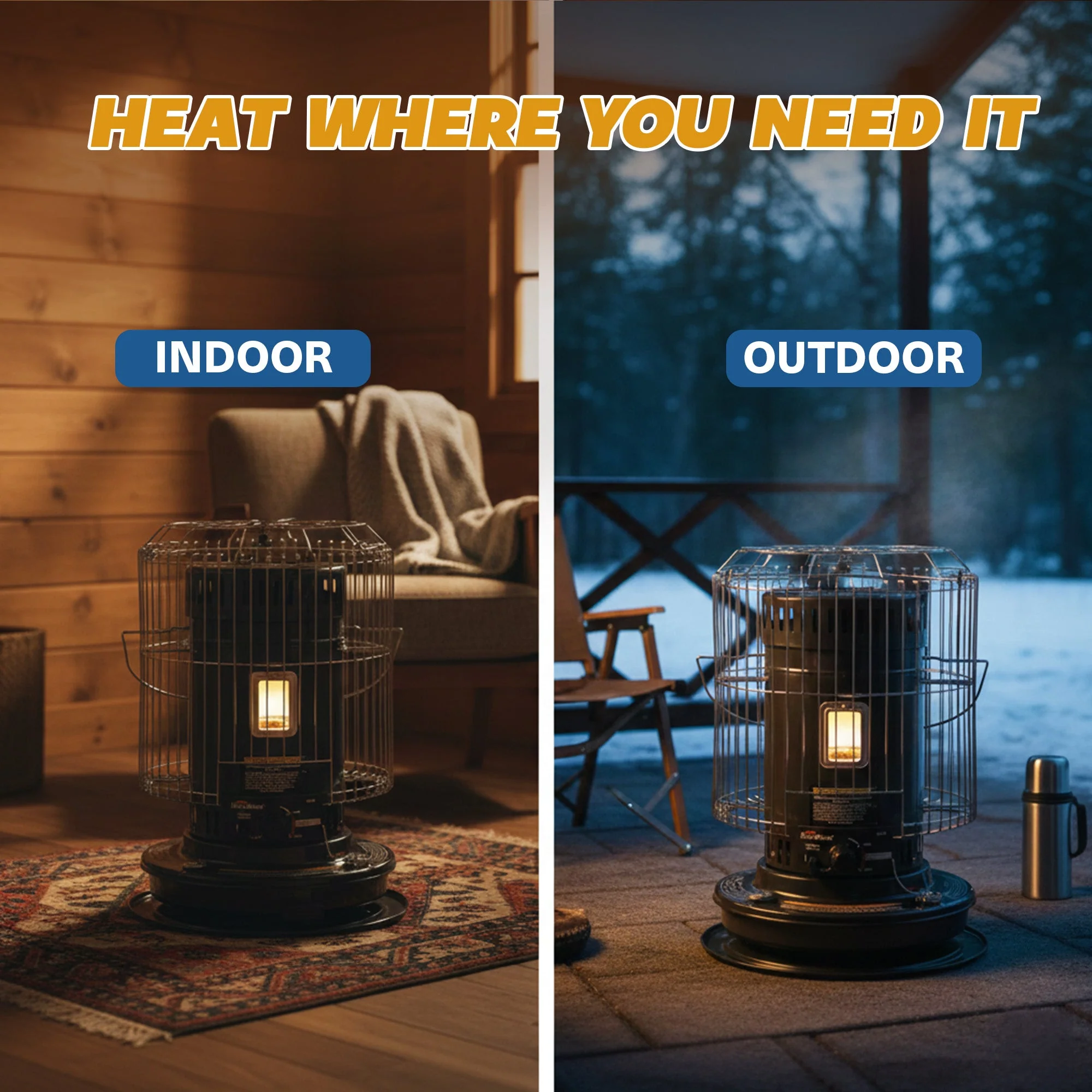 Sengoku CTN-110 KeroHeat Portable Radiant Kerosene Heater, 10,000 BTU - Image 5