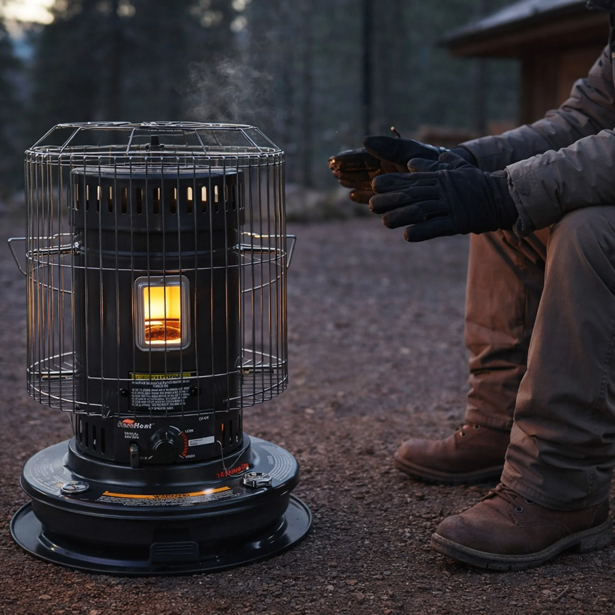 Sengoku CV-23K(H) KeroHeat Portable Convection Kerosene Buddy Heater 23,500 BTU, Black - Image 10