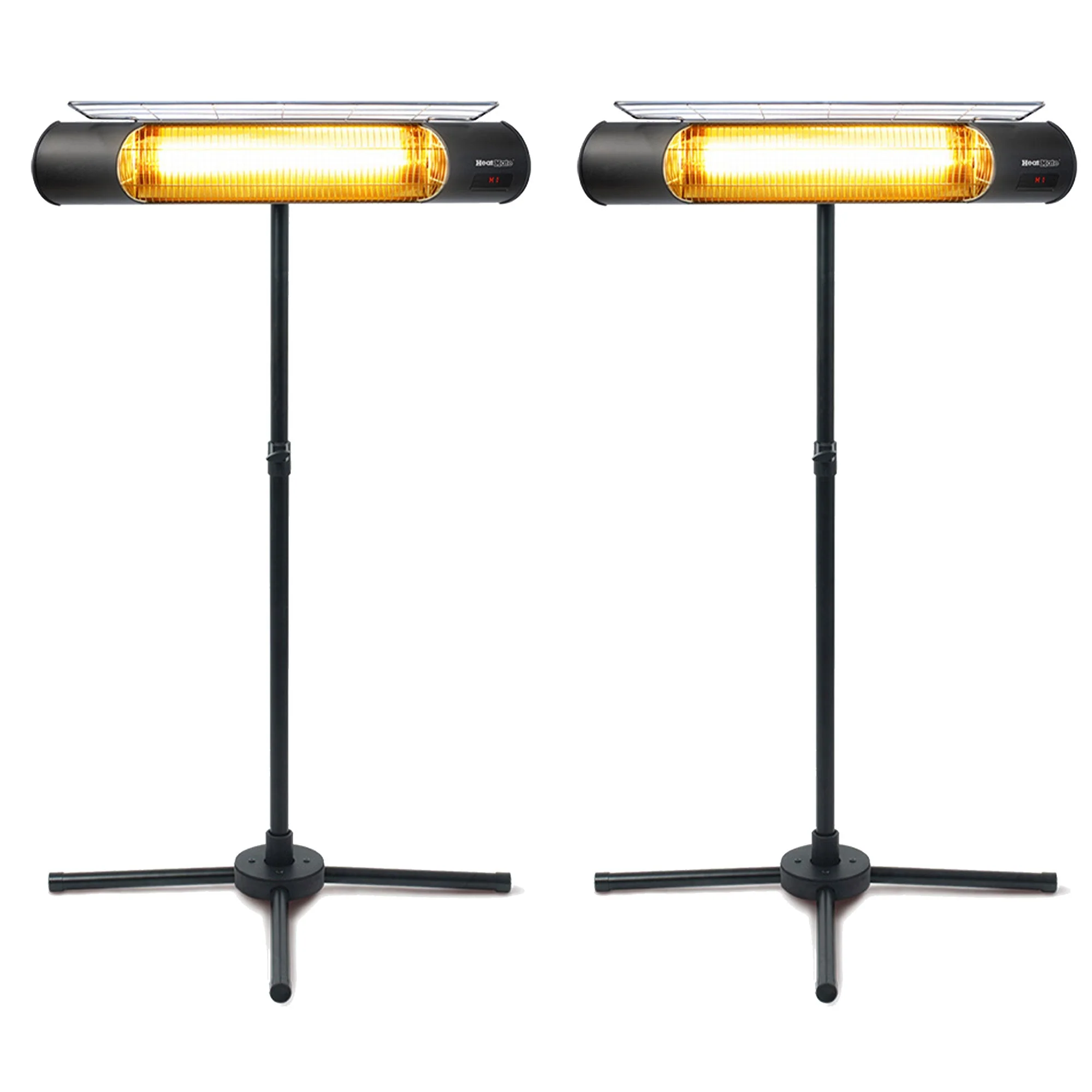 Sengoku HeatMate Weatherproof Graphite Patio Heater with Remote, Black (2 Pack)