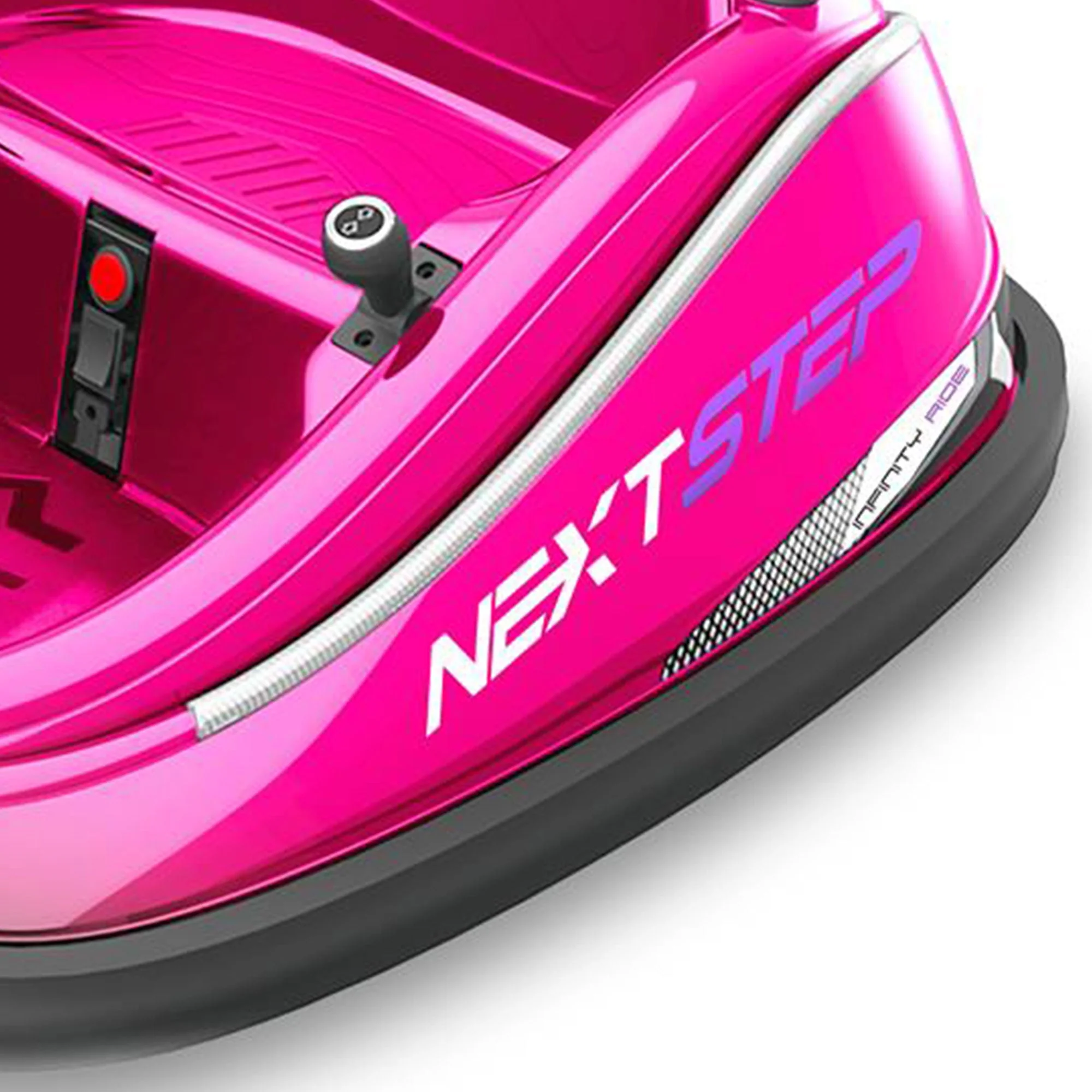 Serenelife 360 Degree Spinning Bumper Car w/Adjustable Belt & Controls, Pink - Image 10