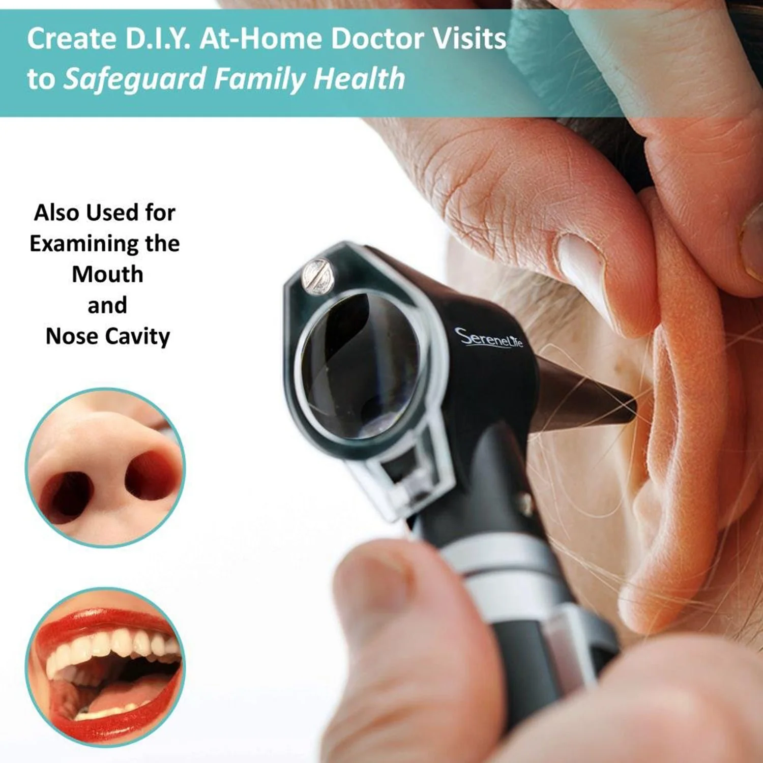 SereneLife Fiber Optic Otoscope Auriscope Internal Ear Inspection Instrument - Image 5