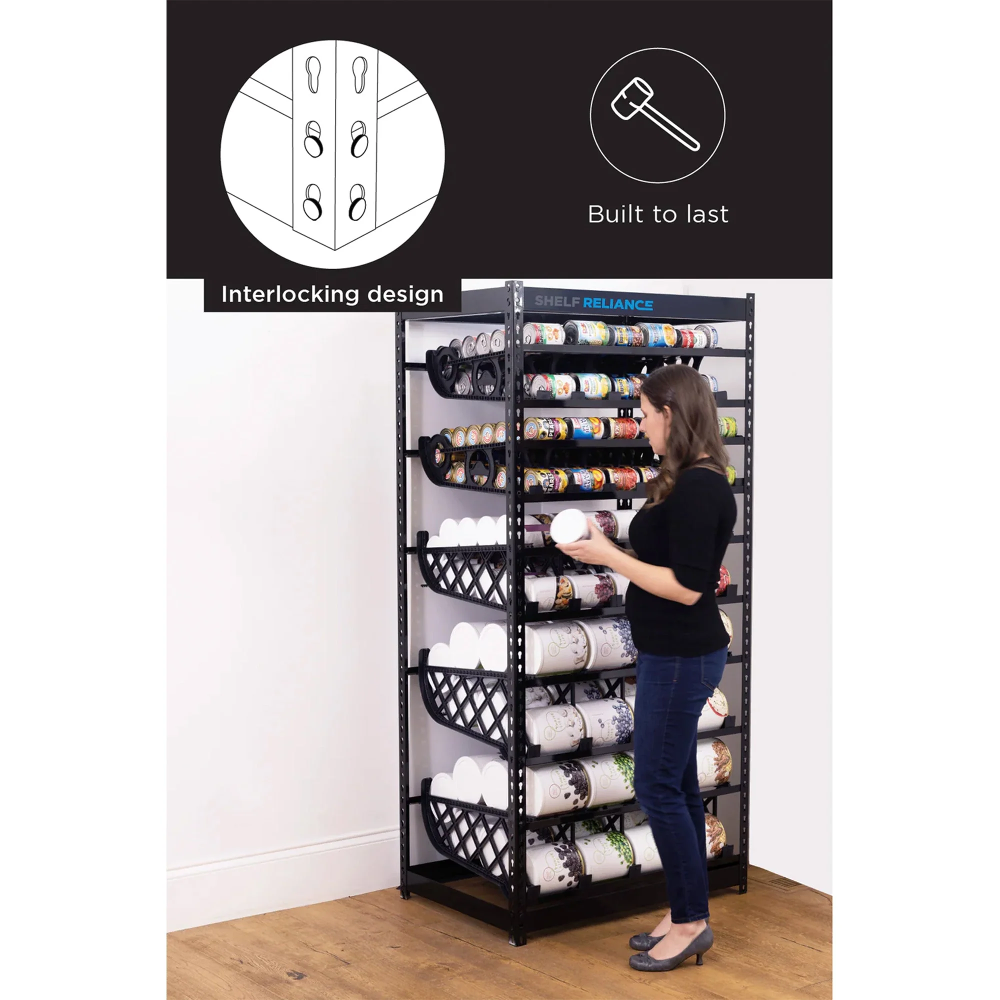 Shelf Reliance Maximizer Variety Can Rotation Organizer Holds Up To 300 Cans - Image 6