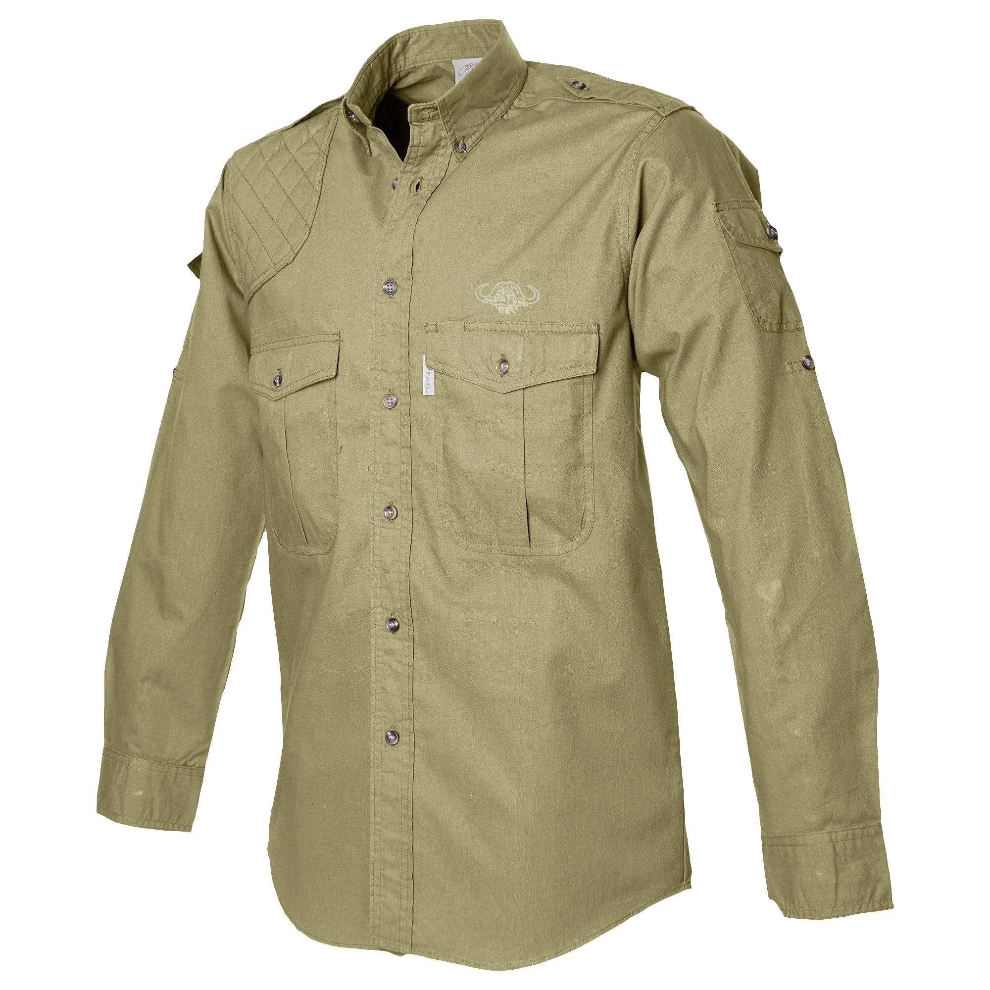 Shooter Shirt for Men with Embroidered Buffalo Logo - L/Sleeve - Image 3