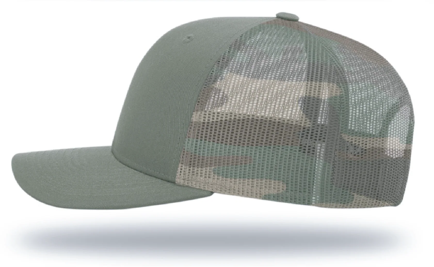Shut Up & Fish Flag Patch - Green Camo - Image 3