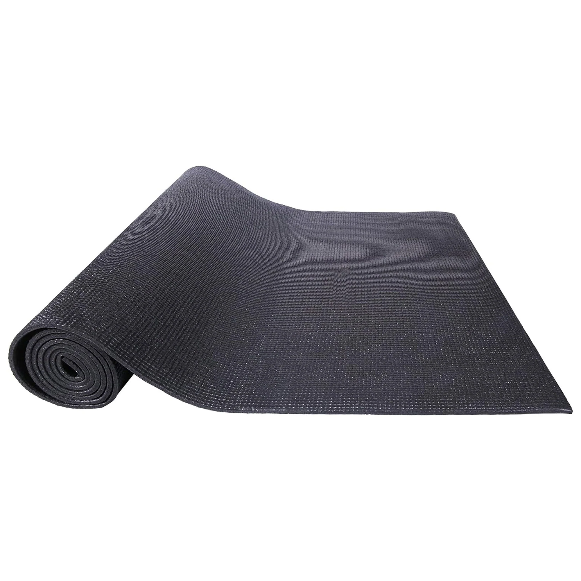 Signature Fitness All Purpose High Density No Tear Exercise Yoga Mat, Black - Image 4