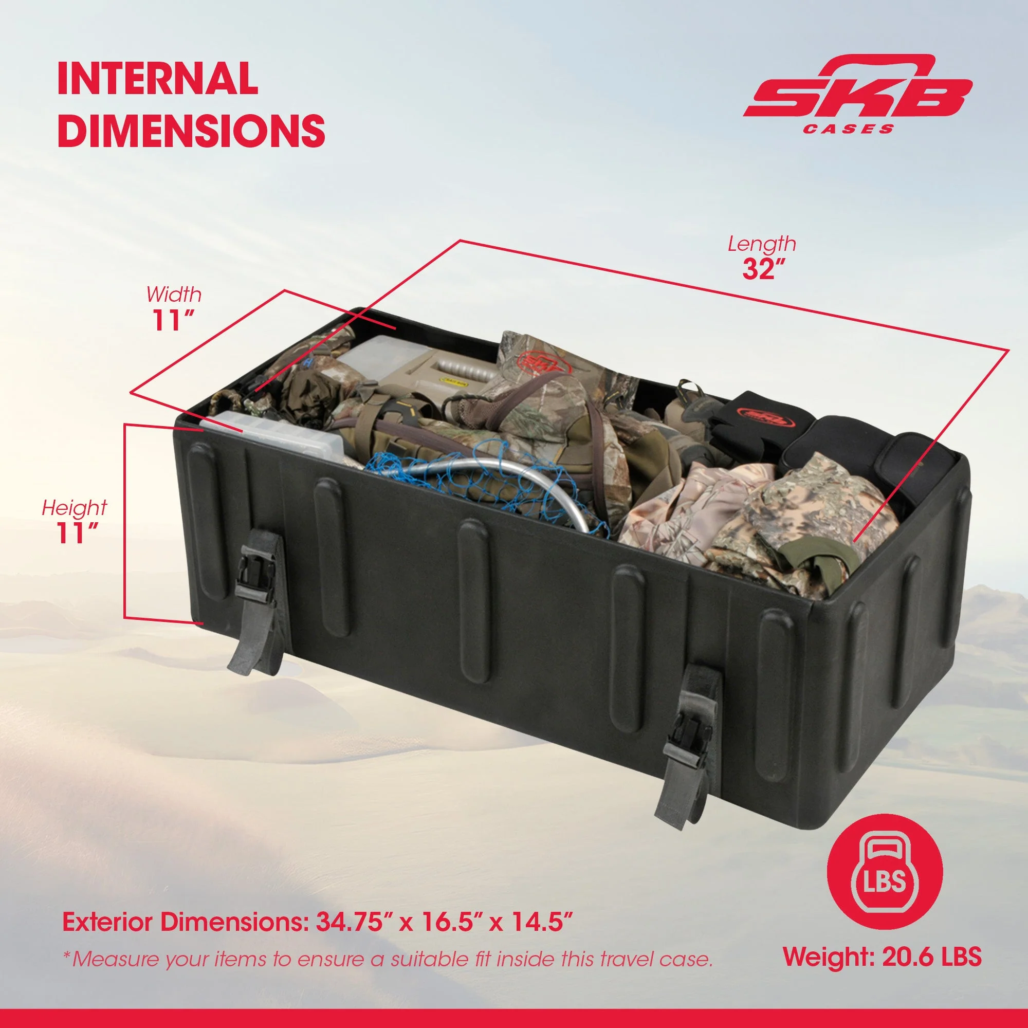 SKB 1SKB-DH3315W Mid Sized Drum Hardware Case with Handle and Roller Wheels - Image 3