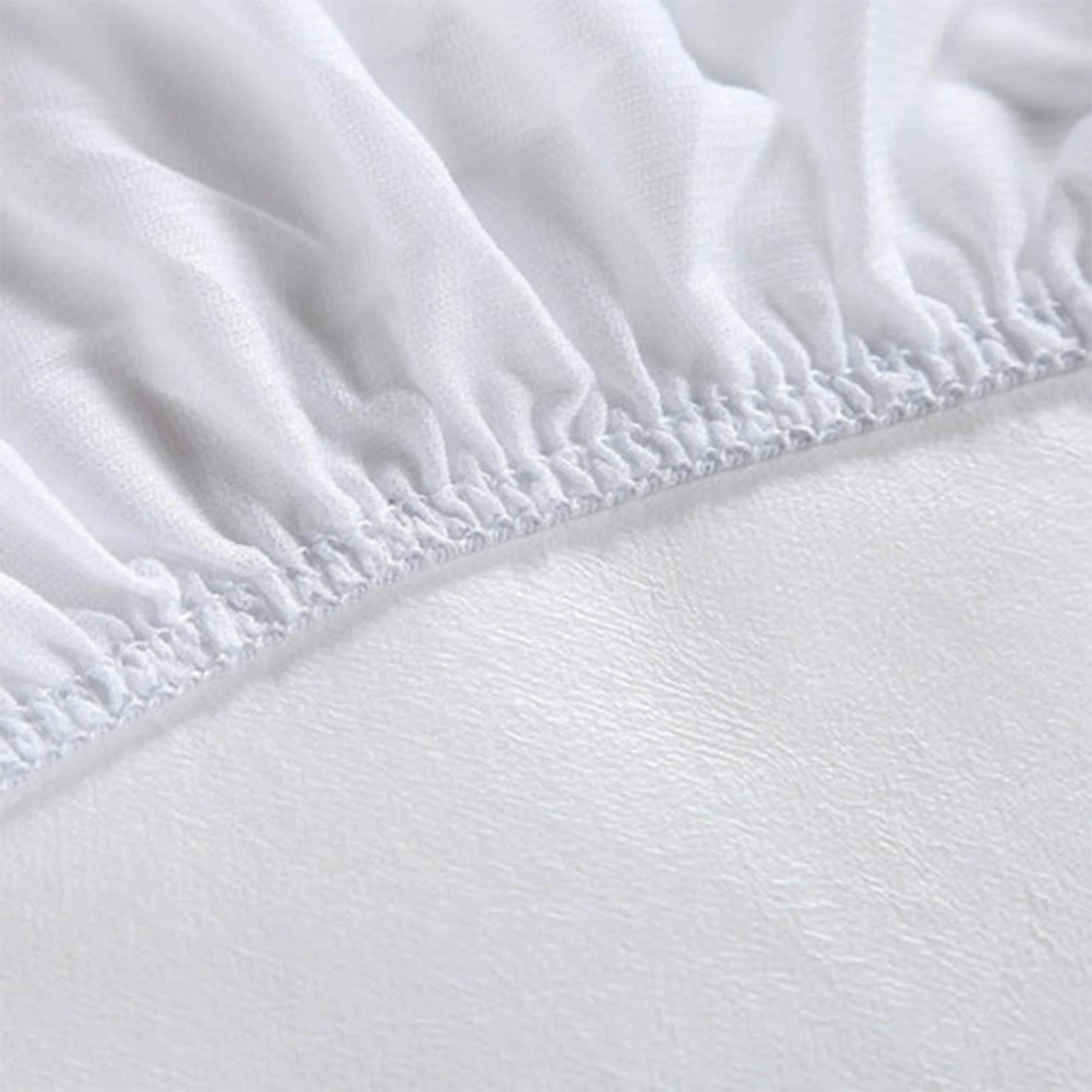Sleepgram Breathable Sweat Proof Cotton Cover Mattress Protector, Full, White - Image 8