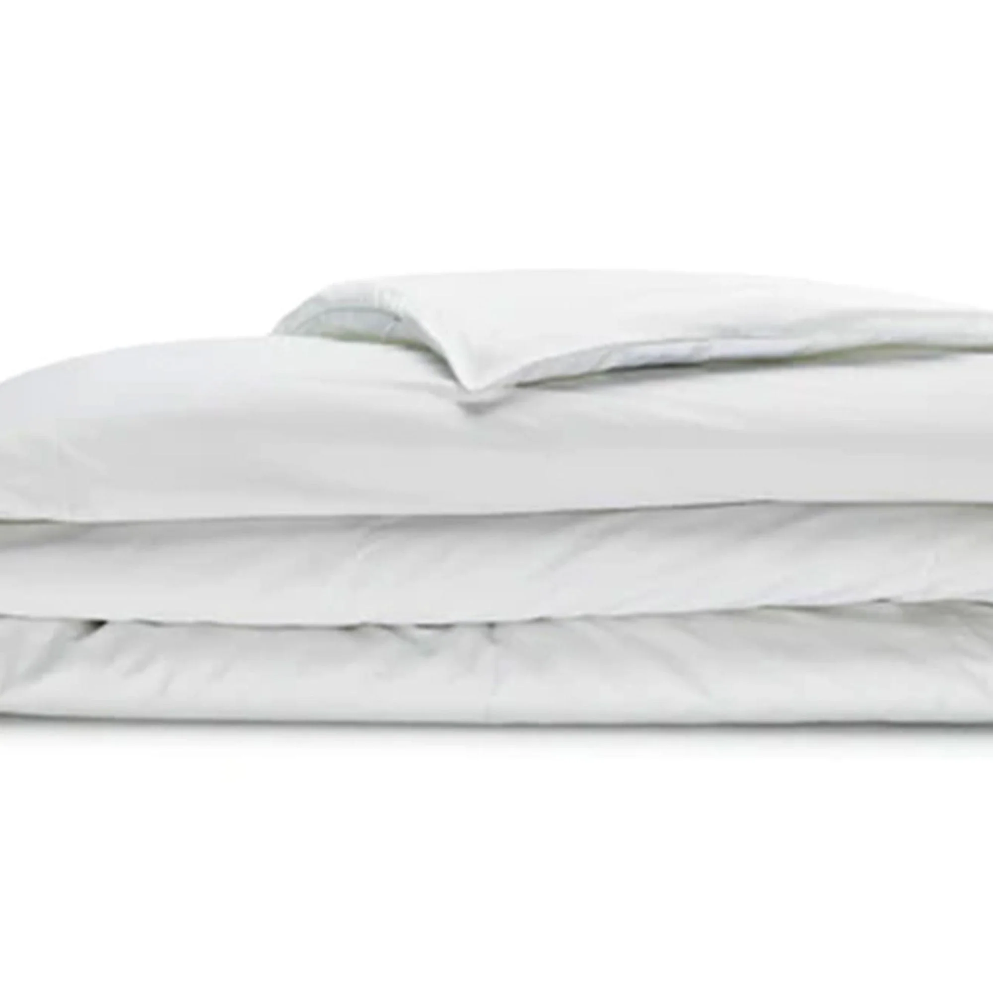 Sleepgram Supima 400 Thread Count Cotton Duvet Cover and Travel Bag, King, White - Image 6