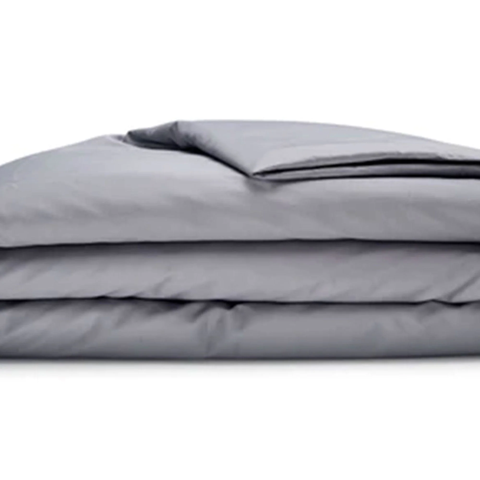 Sleepgram Supima 400 Thread Count Cotton Duvet Cover with Travel Bag, King, Grey - Image 6