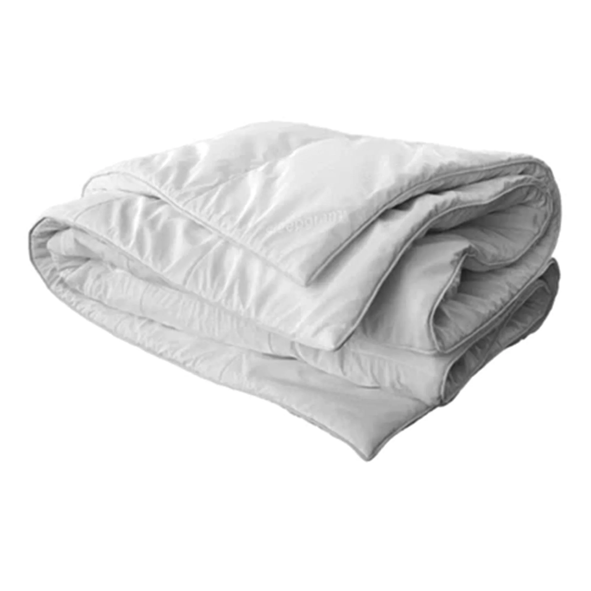 Sleepgram Twin Sized Pre Shrunk All Season Embroidered Cotton Comforter, White - Image 7