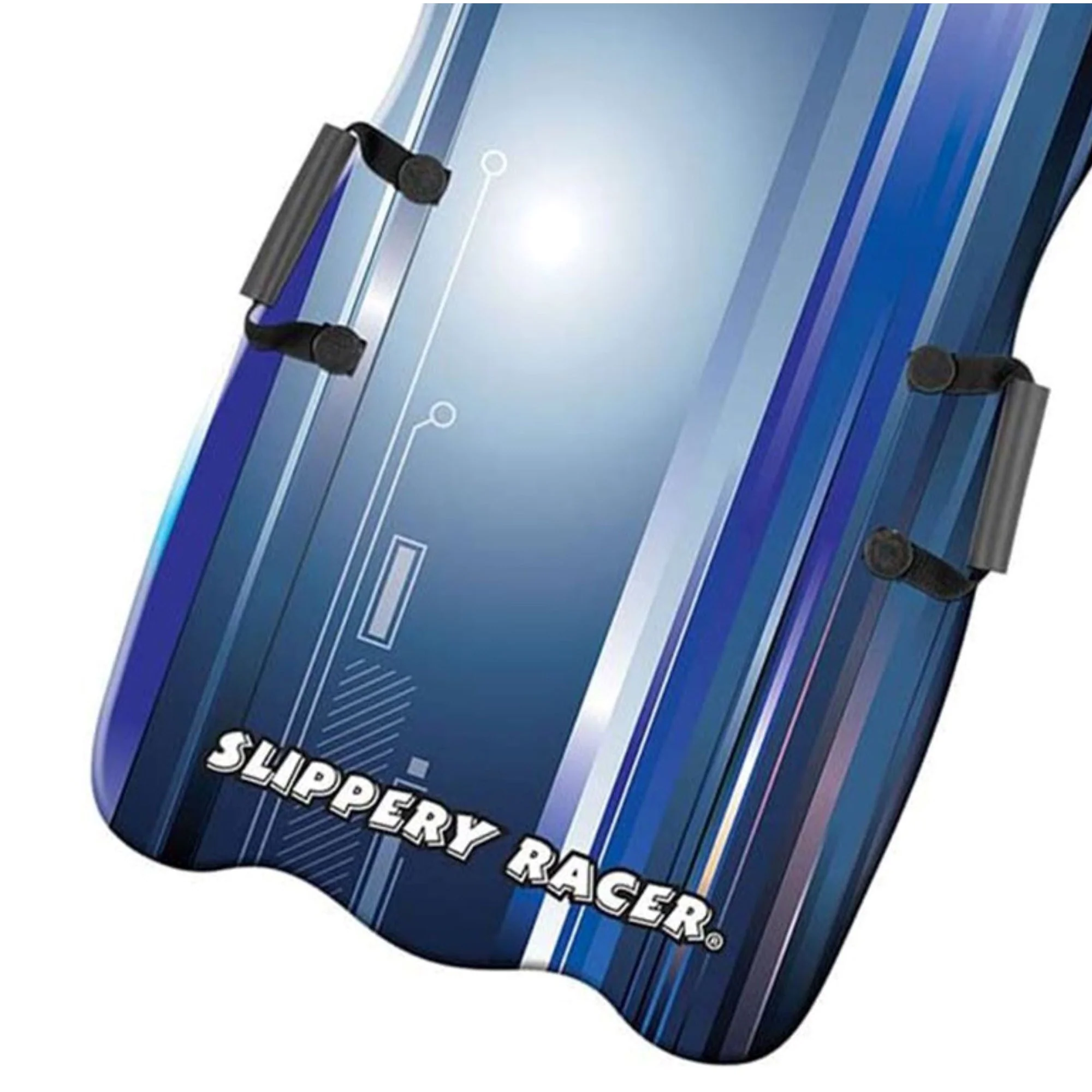 Slippery Racer Downhill Falcon Kids Foam Toboggan Snow Sled, Midnight Hologram - Image 6