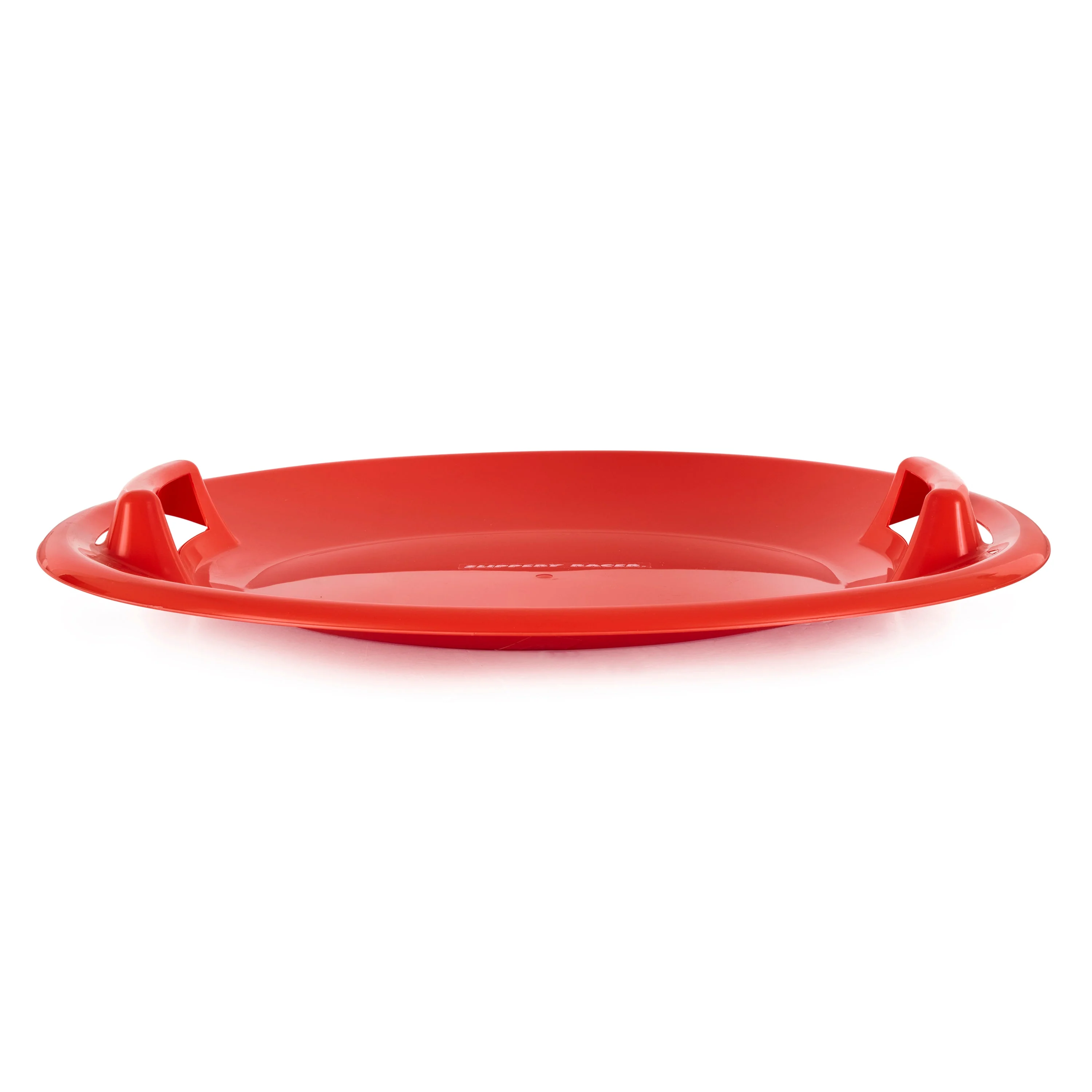Slippery Racer Downhill Pro Adults and Kids Plastic Saucer Disc Snow Sled, Red - Image 3