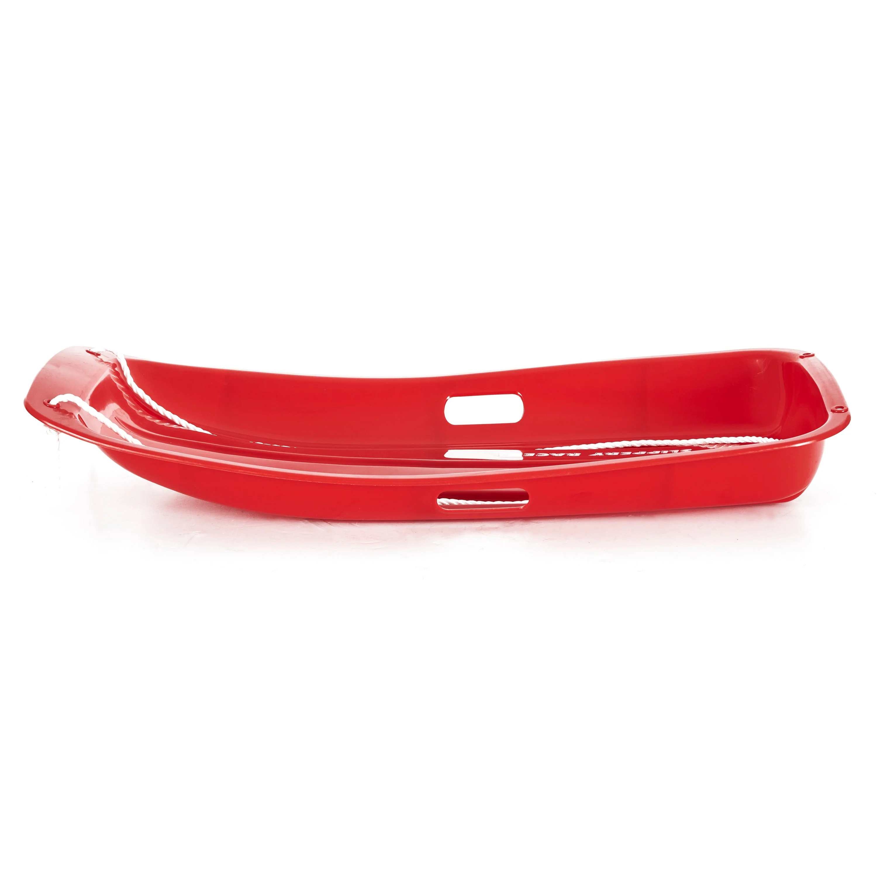 Slippery Racer Downhill Sprinter Kids Toddler Plastic Toboggan Snow Sled, Red - Image 3