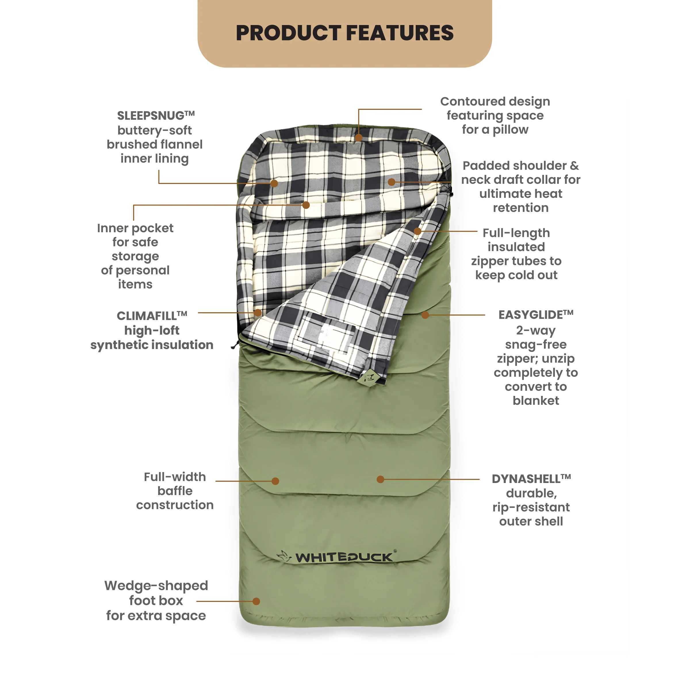 Slumbernest™ Sleeping bag 50°F - Image 2