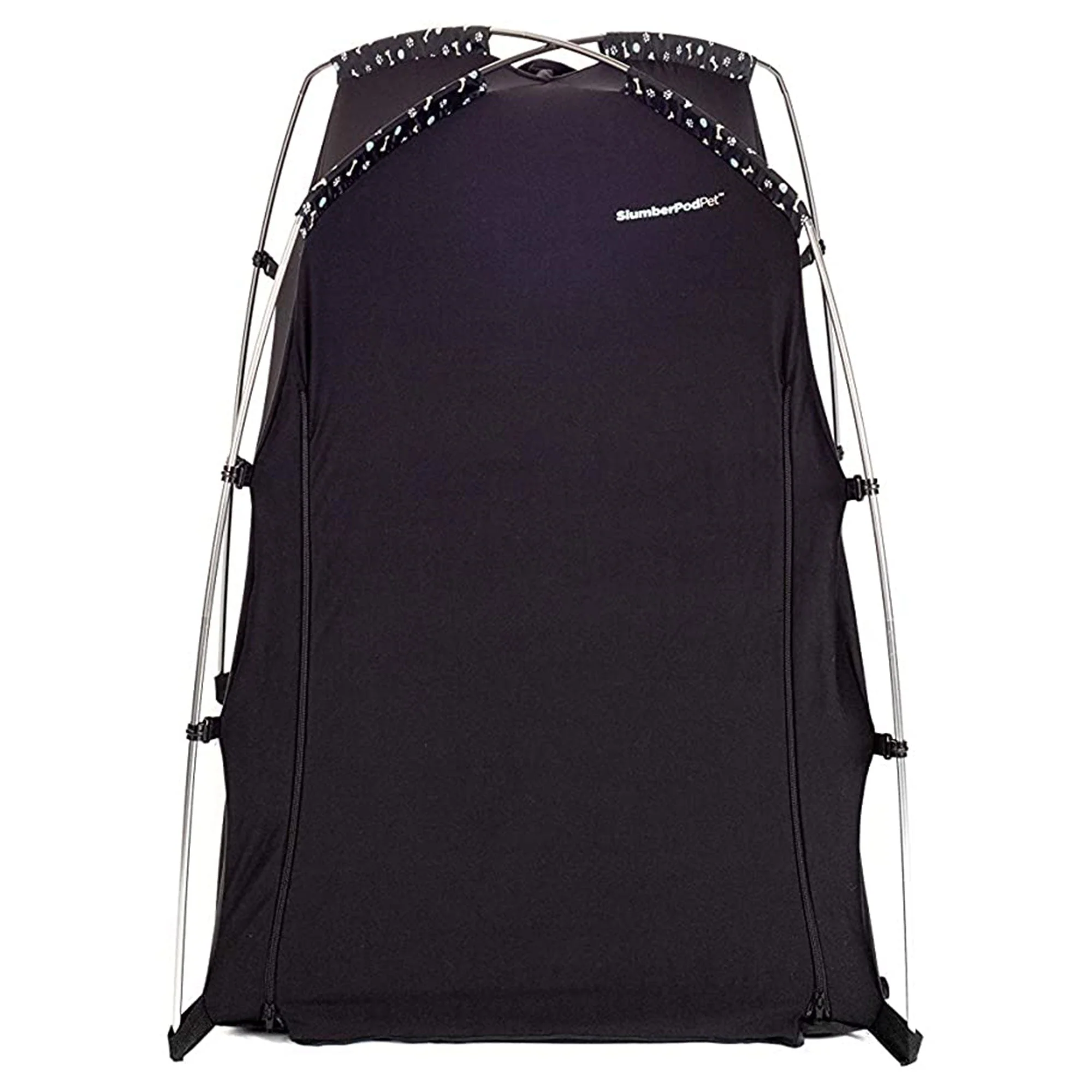 SlumberPod Privacy Pod Portable Polyester Kennel Tent or Pet Bed Cover, Black - Image 2