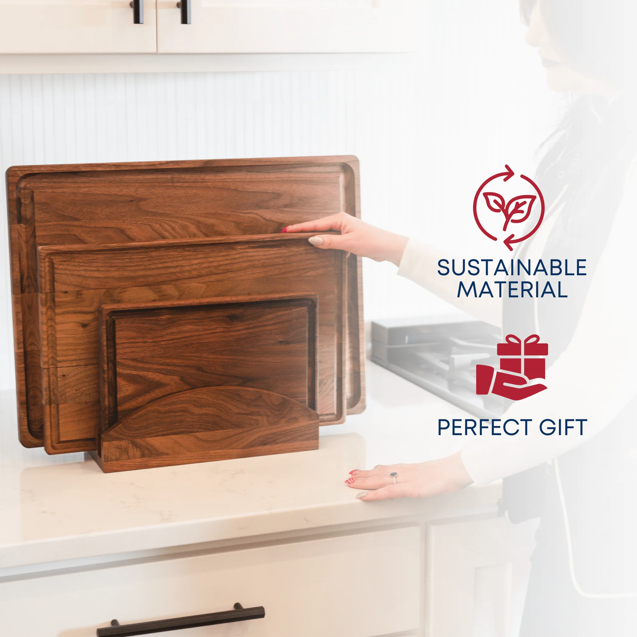 Small Walnut Wood Cutting Board - Image 10