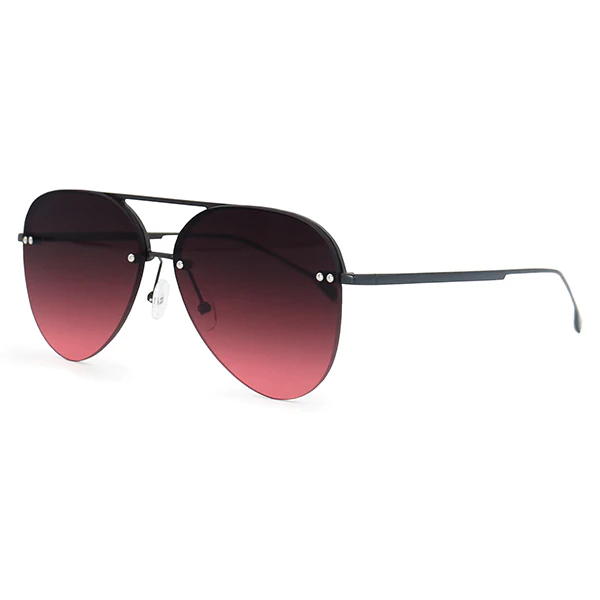 Smaller Megan 2 - Ruby Metal Aviator Sunglasses - Image 3