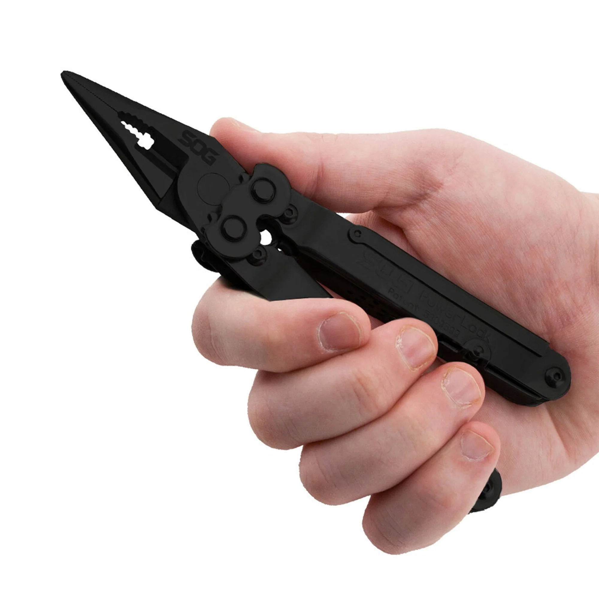 SOG PowerLock Stainless Steel Folding Knife Multi Tool Pliers, Black (2 Pack) - Image 4