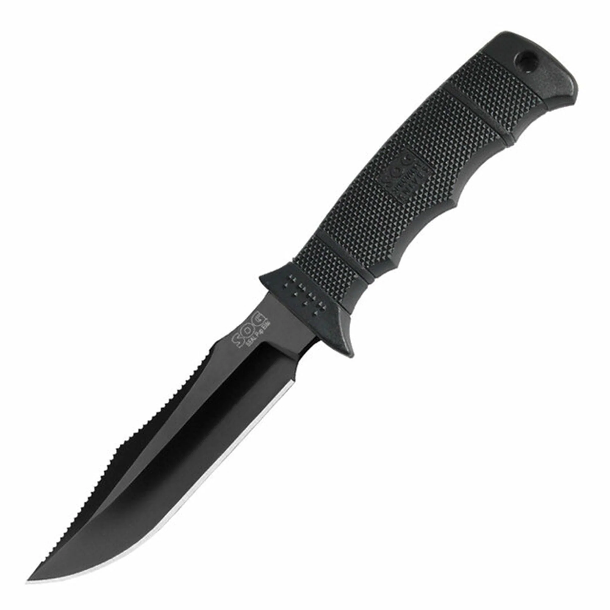 SOG Seal Pup Elite 4.85 Inch Survival Tactical Knife w/ Kydex Sheath, Black TiNi - Image 3