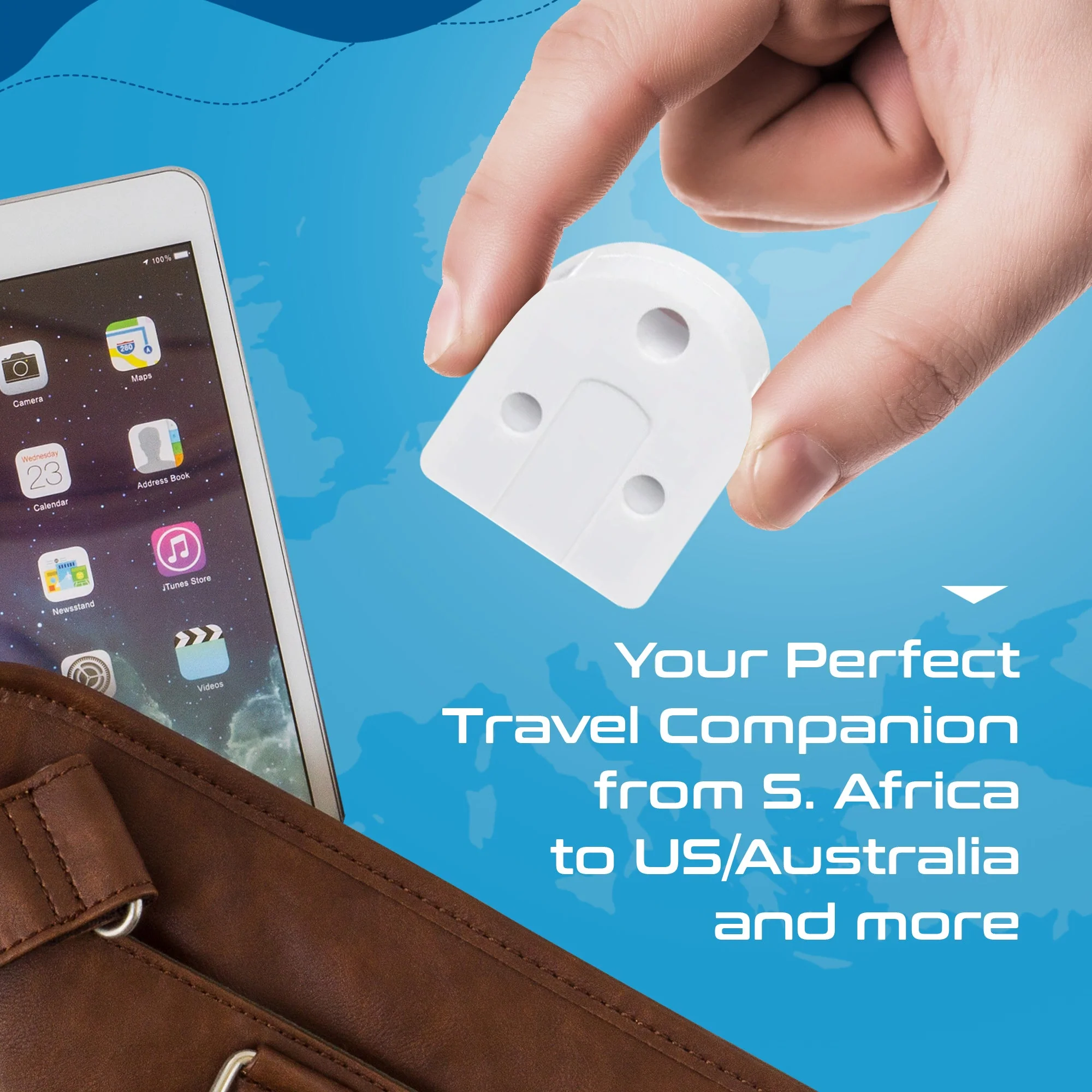 South Africa to USA/Australia - Type A, I - Travel Plug Adapter - Non-Grounded (SA-US-AU) - Image 8