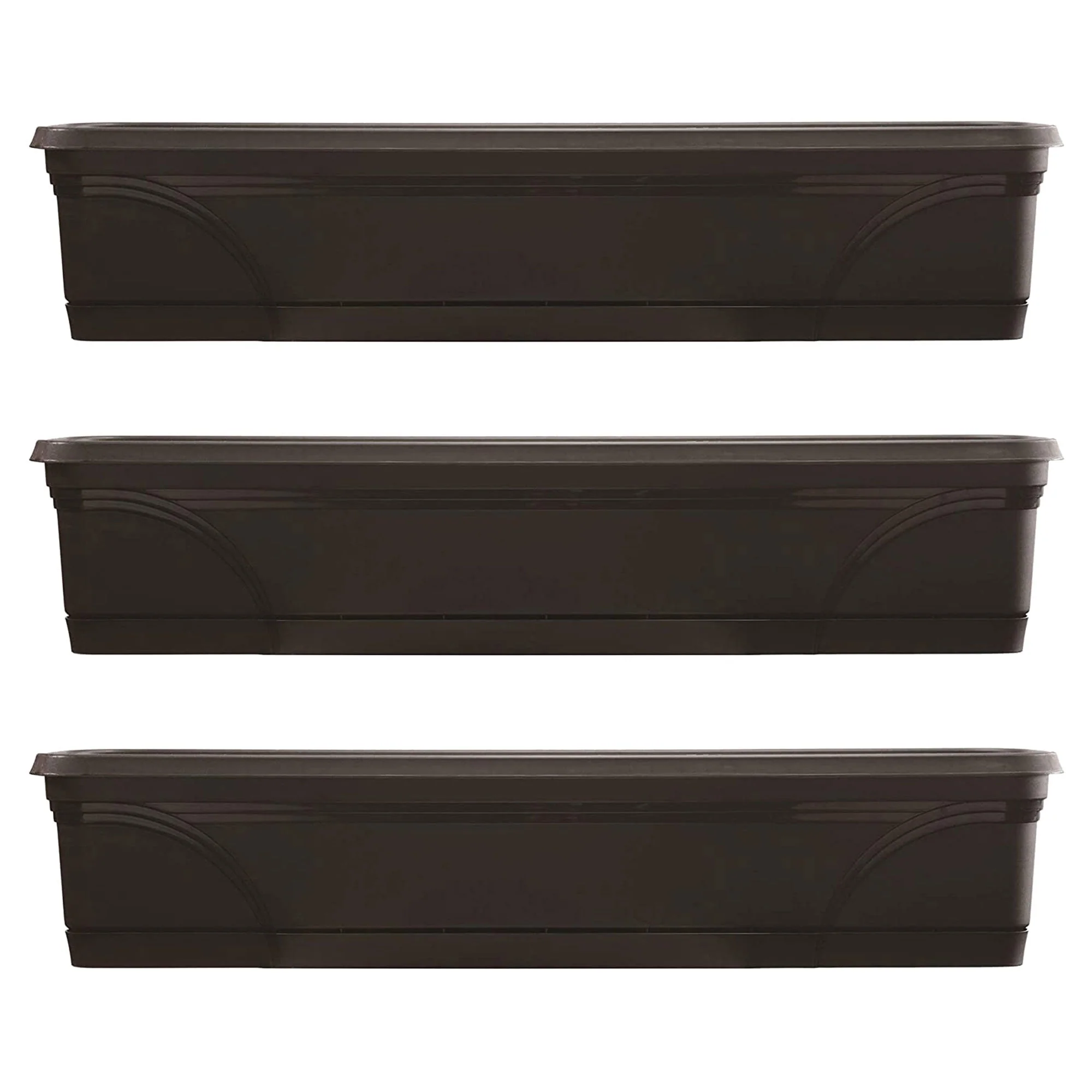 Southern Patio 36" Medallion Hanging Windowsill Garden Box Planter (3 Pack)