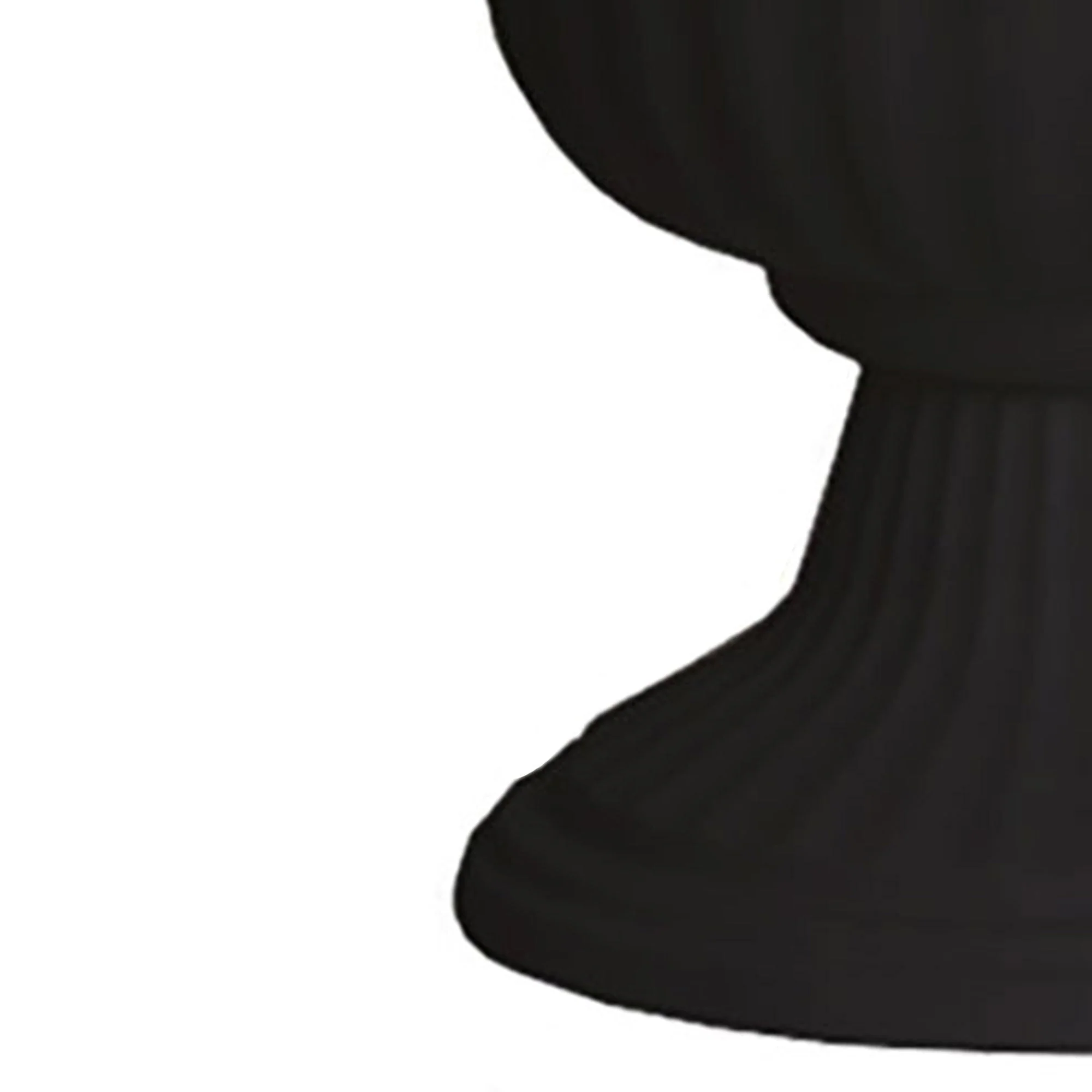 Southern Patio Large 14 In Outdoor Lightweight Resin Utopian Urn Planter, Black - Image 5