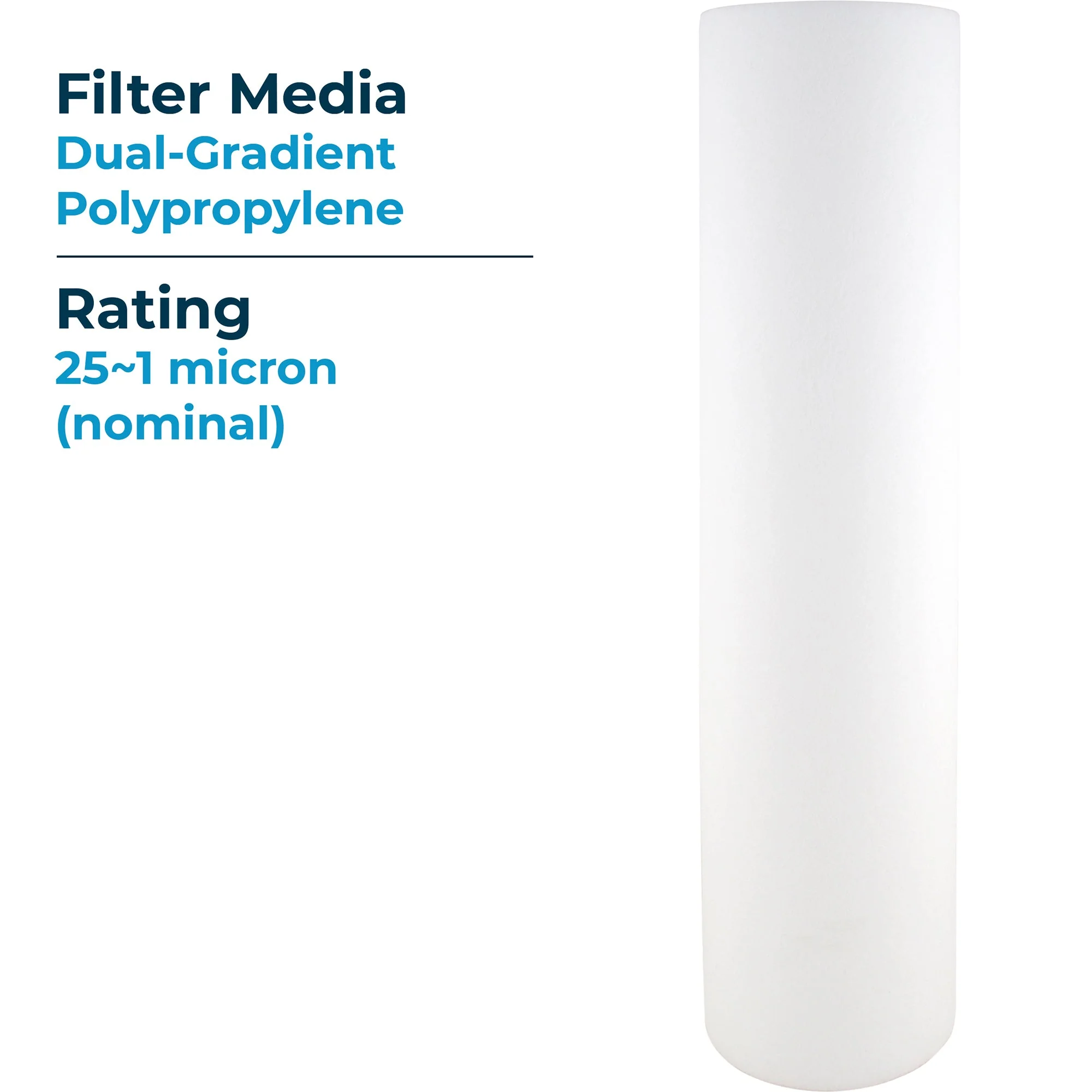 SpiroPure 20 x 4.5" Dual Gradient Polypropylene Water Filter, 1 Micron (6 Pack) - Image 4