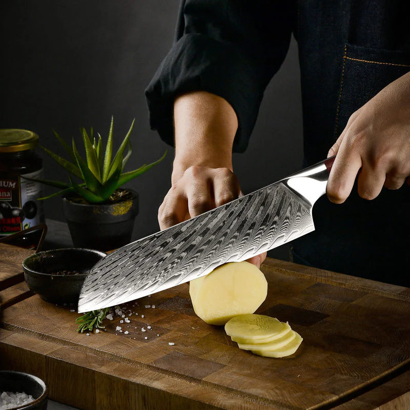 Splendor 4‑Pc VG10 Damascus Knife Set – Pakkawood Handle - Image 8