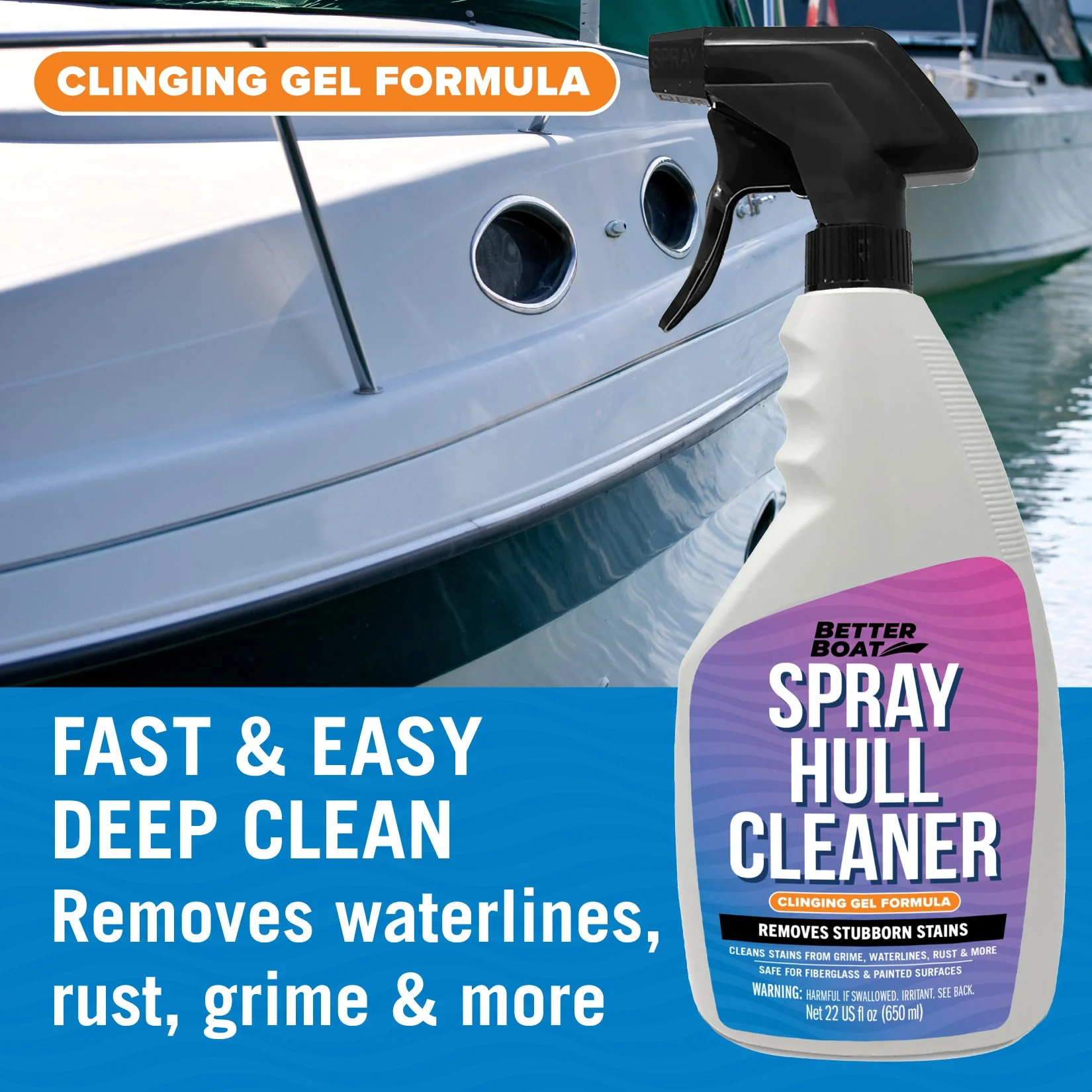 Spray Hull Cleaner Clinging Gel Formula - Image 4