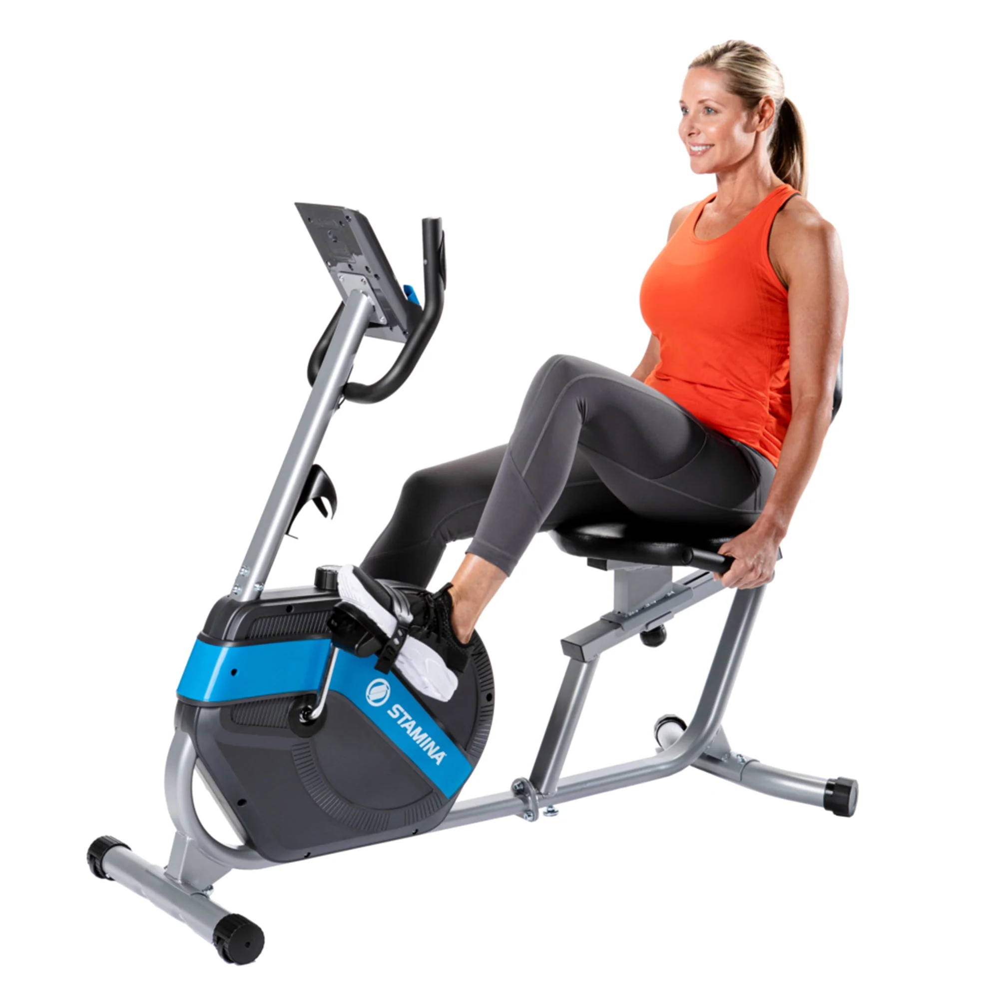 Stamina 345 Recumbent Cardio Exercise Stationary Cycling Home Gym Workout Bike - Image 7