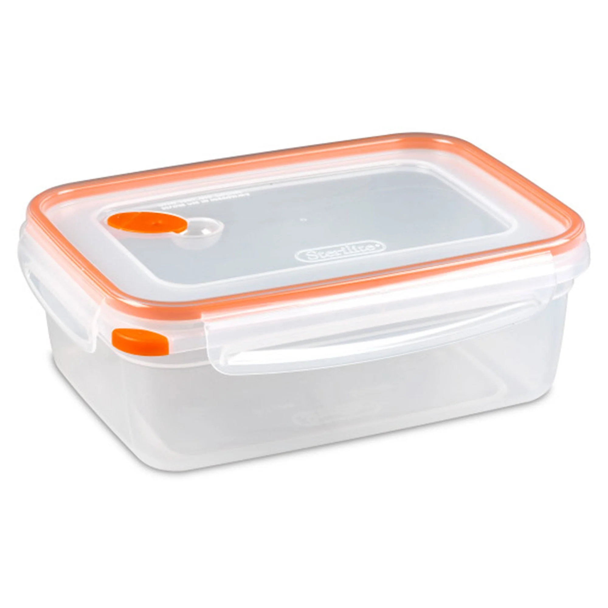 Sterilite 03221106 8.3 Cup Rectangle Ultra-Seal Food Container, Orange (6 Pack) - Image 2