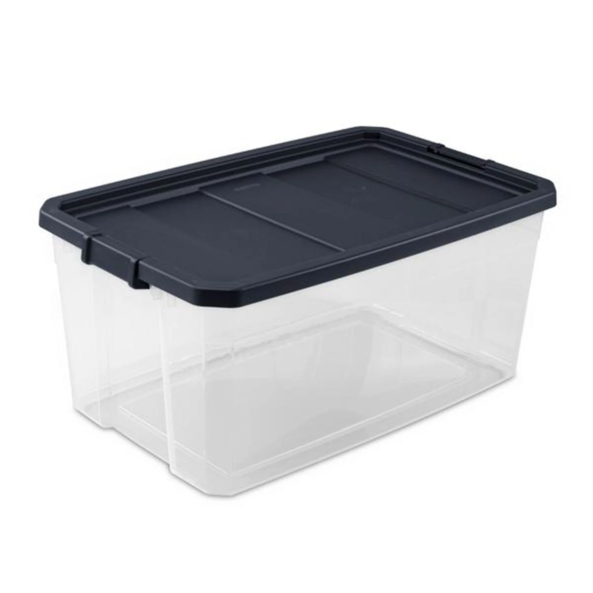 Sterilite 116 Qt Heavy Duty Box Stackable Storage Bin w/ Latching Lid (16 Pack) - Image 2