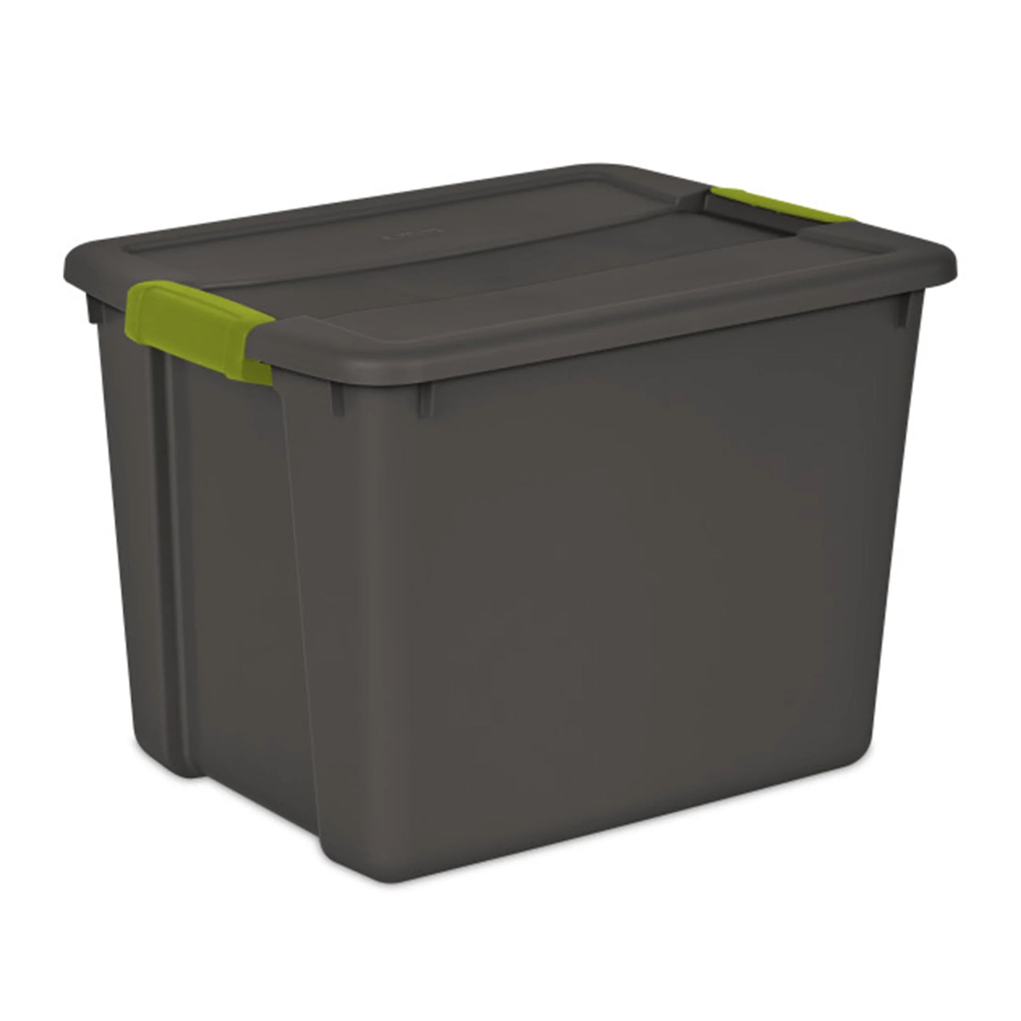 Sterilite 12 Gallon Versatile Rectangular Latch Tote w/ Handles, Gray (12 Pack) - Image 2