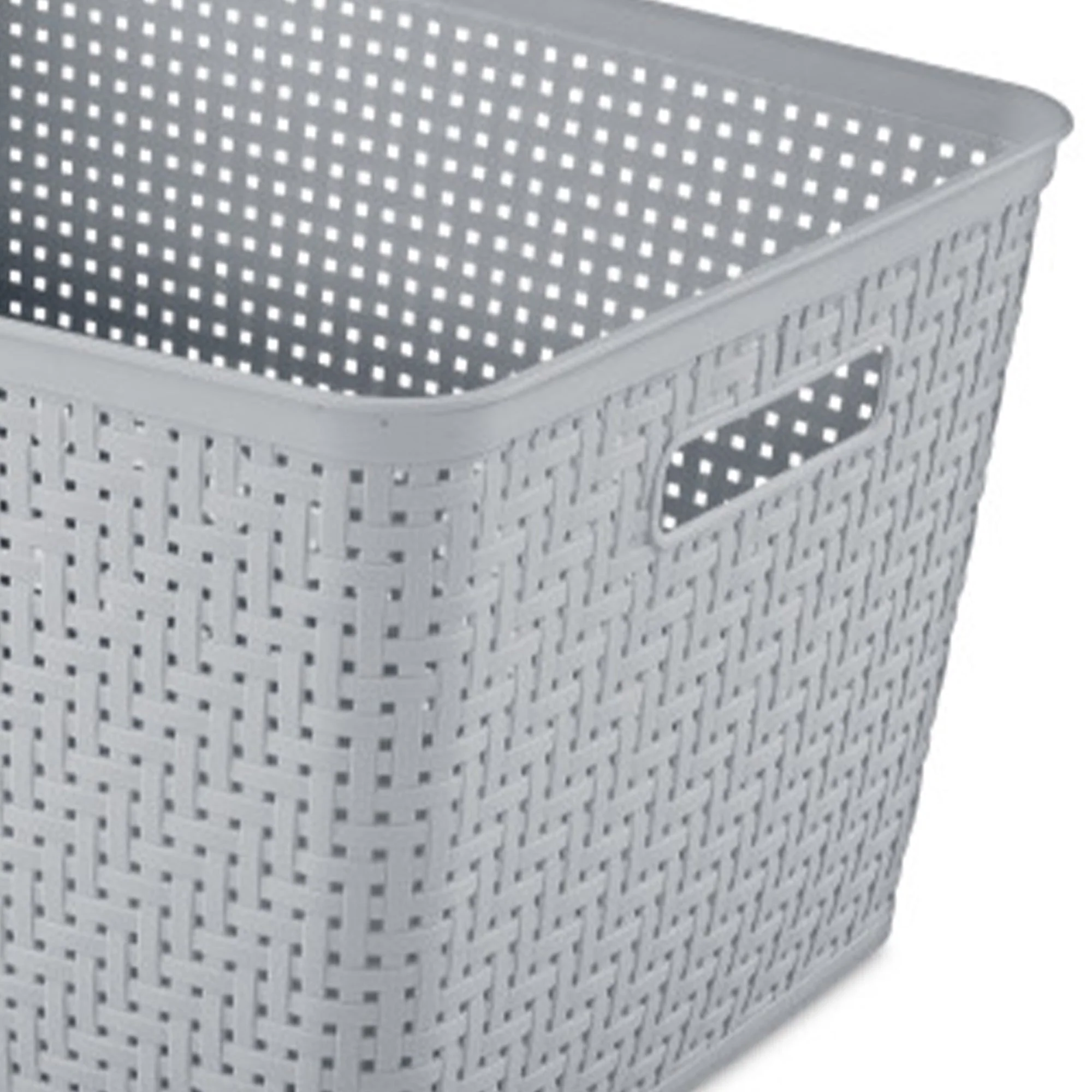 Sterilite 14"Lx8"H Woven Rectangular Tall Basket for Home Organization (6 Pack) - Image 9