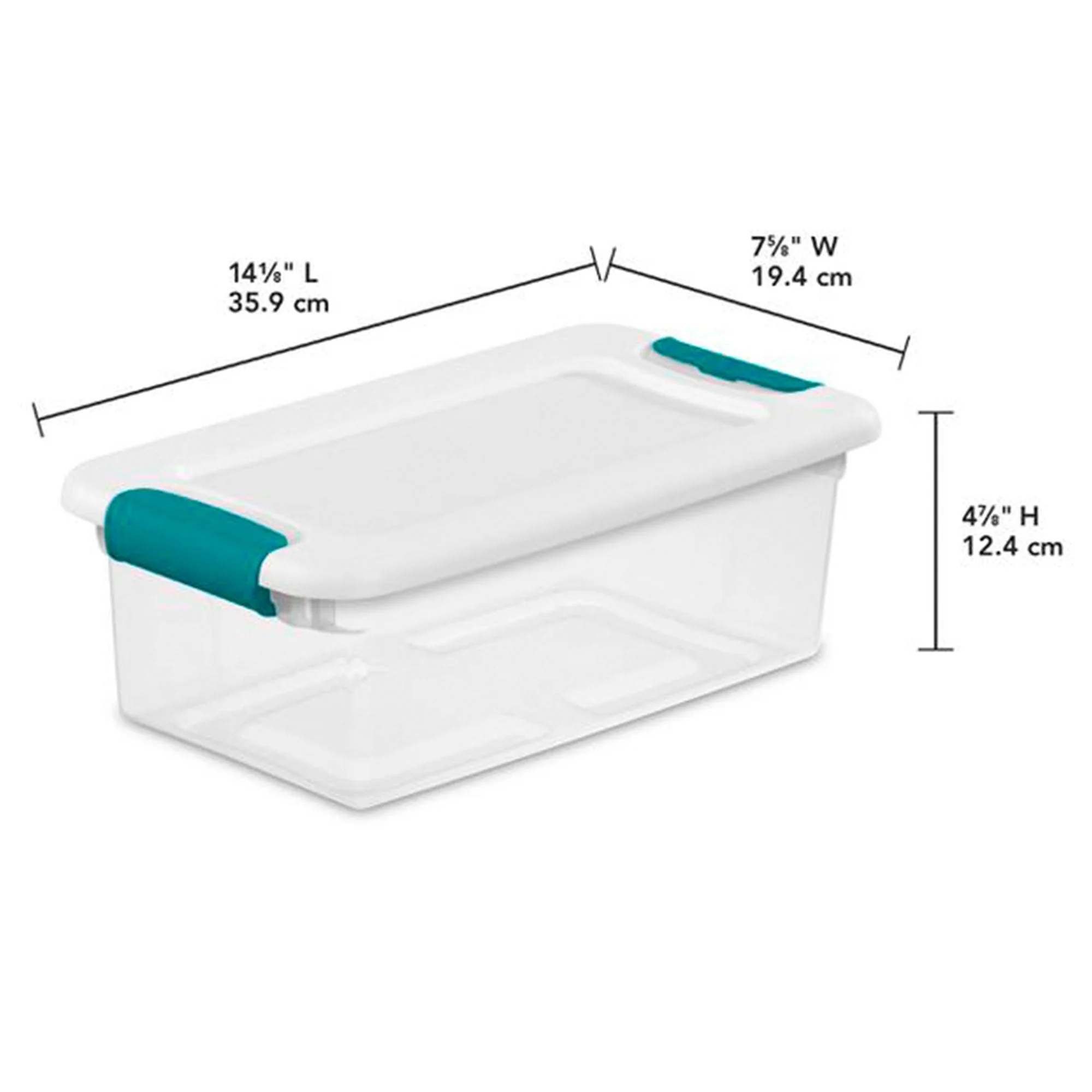 Sterilite 15 Qt Stackable Storage Boxes & 6 Qt Organizing Bins, 12 Pack Each - Image 8