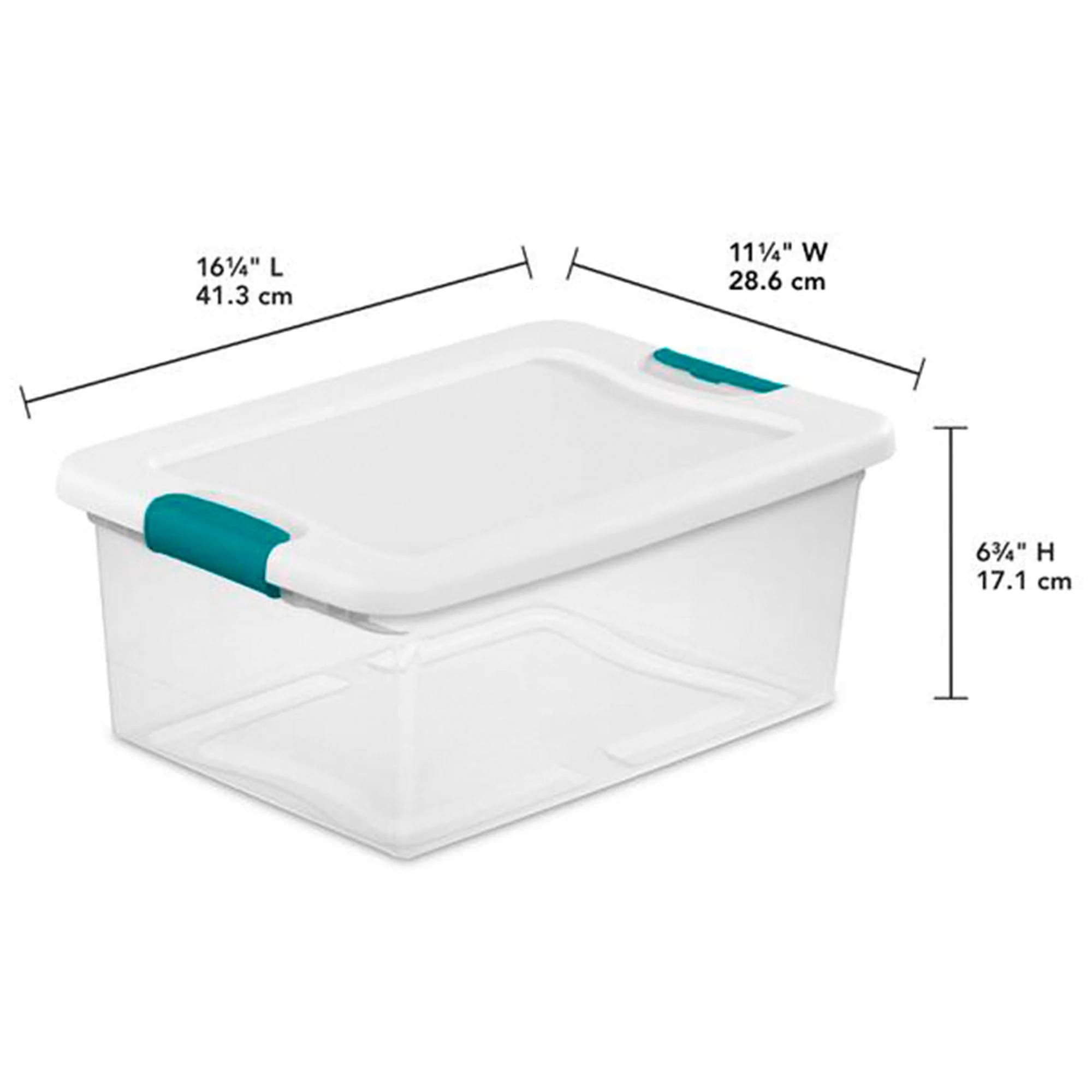 Sterilite 15 Qt Stackable Storage Boxes & 6 Qt Organizing Bins, 12 Pack Each - Image 9