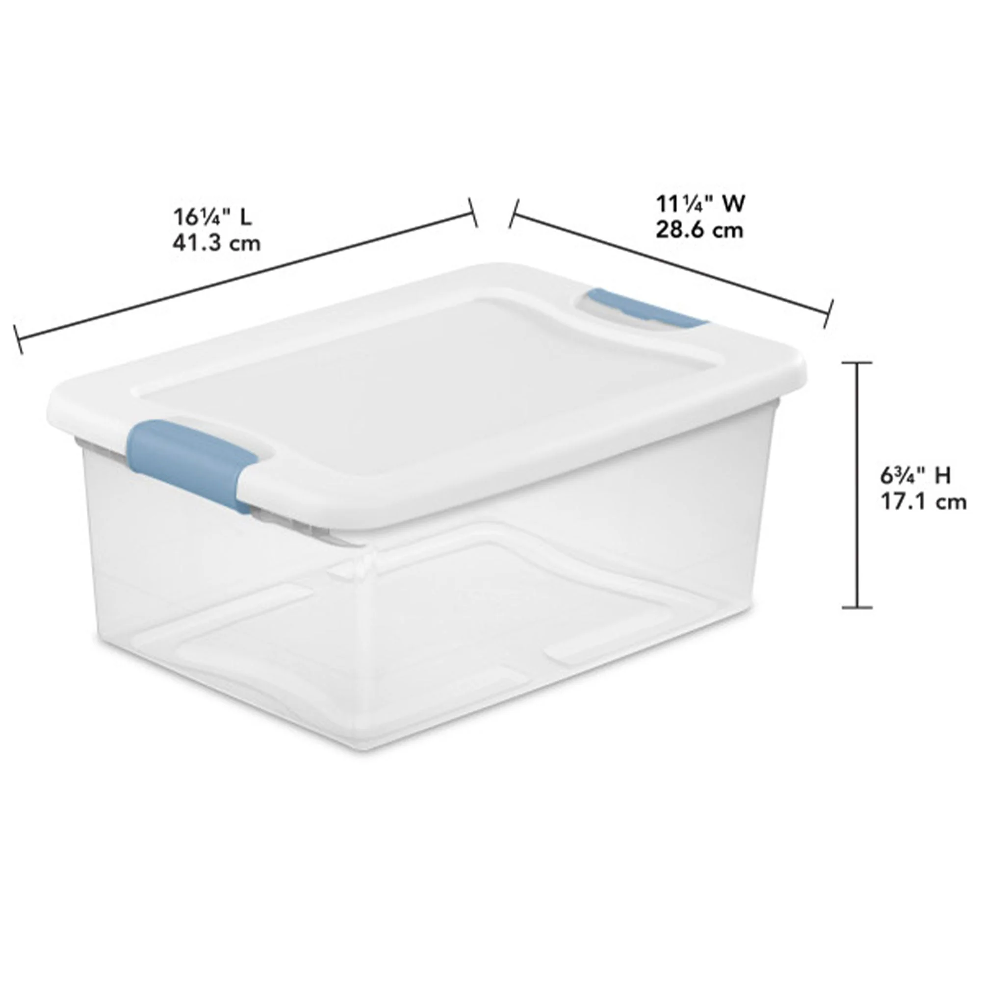 Sterilite 15-Quart Clear Stackable Latching Storage Box Container (36 Pack) - Image 2