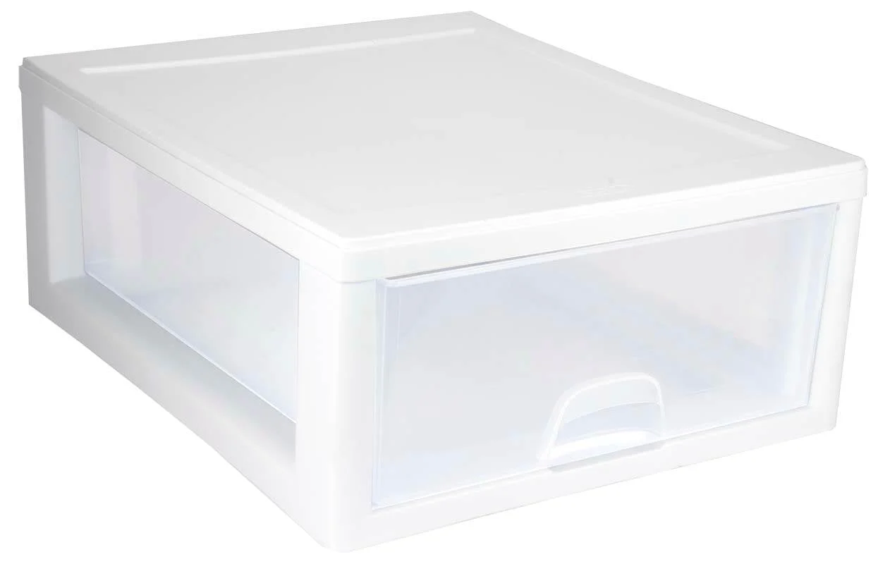 Sterilite 16 Qt Clear Stacking Storage Drawer Container (6 Pack) + 6 Qt (6 Pack) - Image 3
