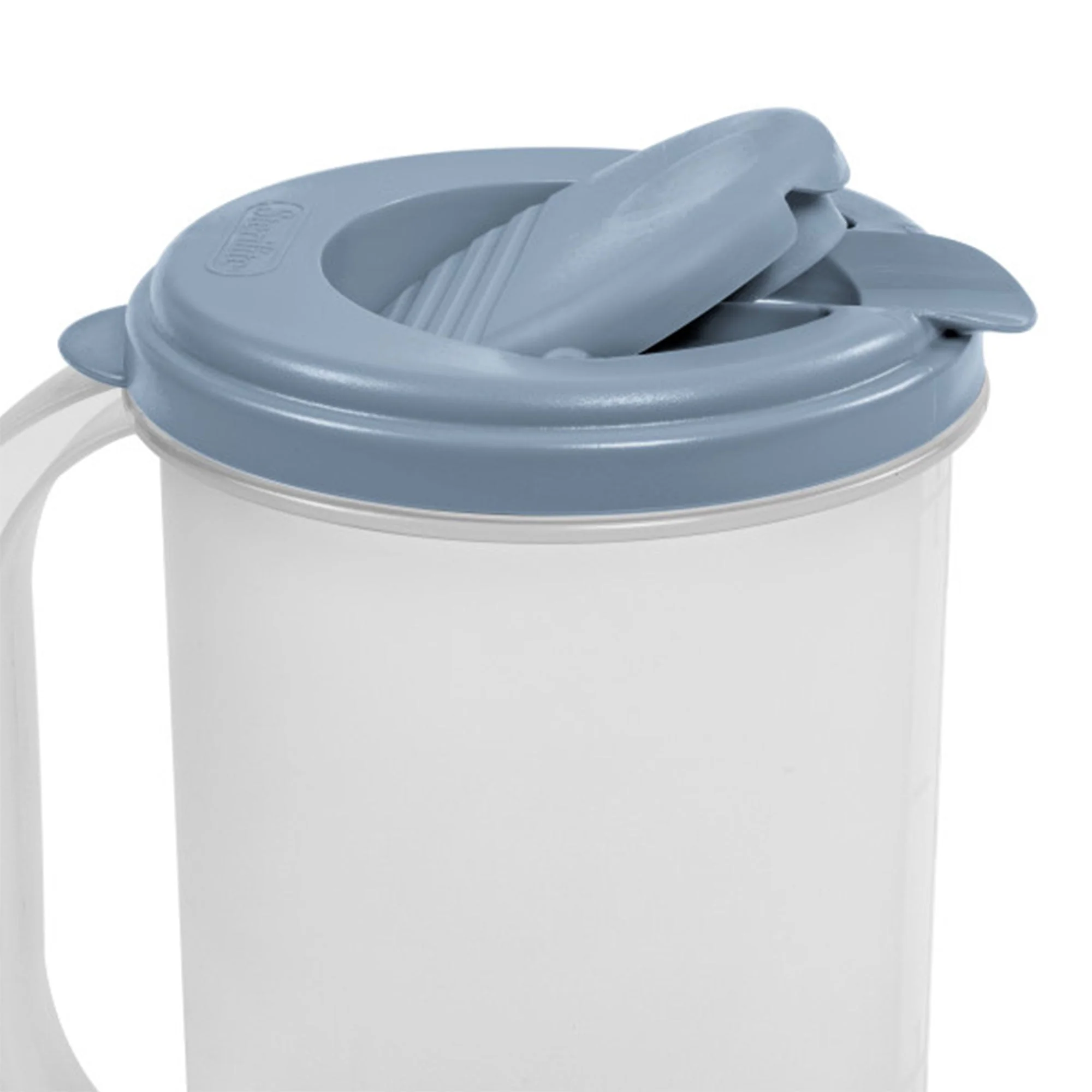 Sterilite 2 Quart, 64oz Clear Plastic Flip Top Pour Pitcher with Lid (18 Pack) - Image 7