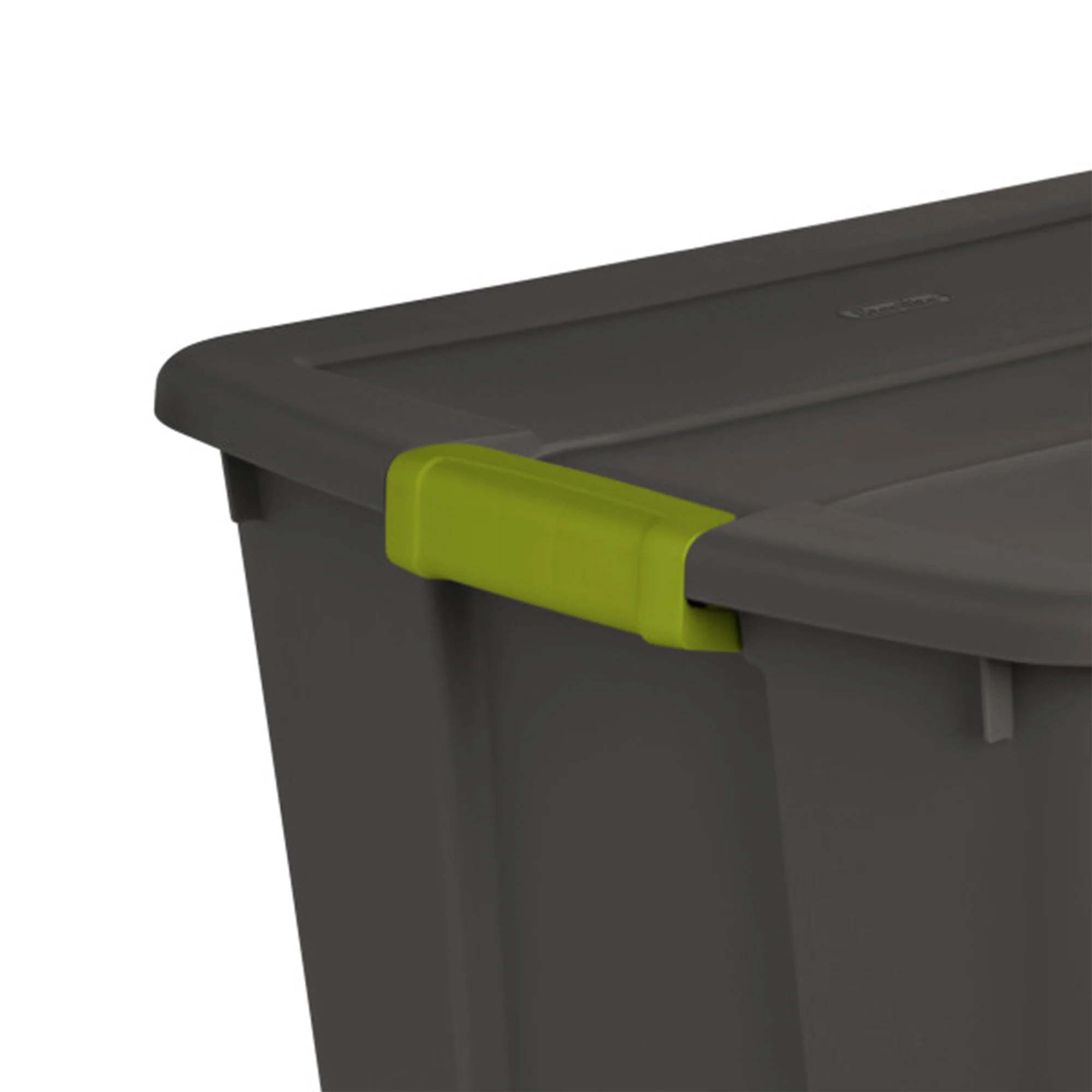 Sterilite 20 Gallon Stackable Plastic Storage Tote Bin with Lid, Gray (18 Pack) - Image 8