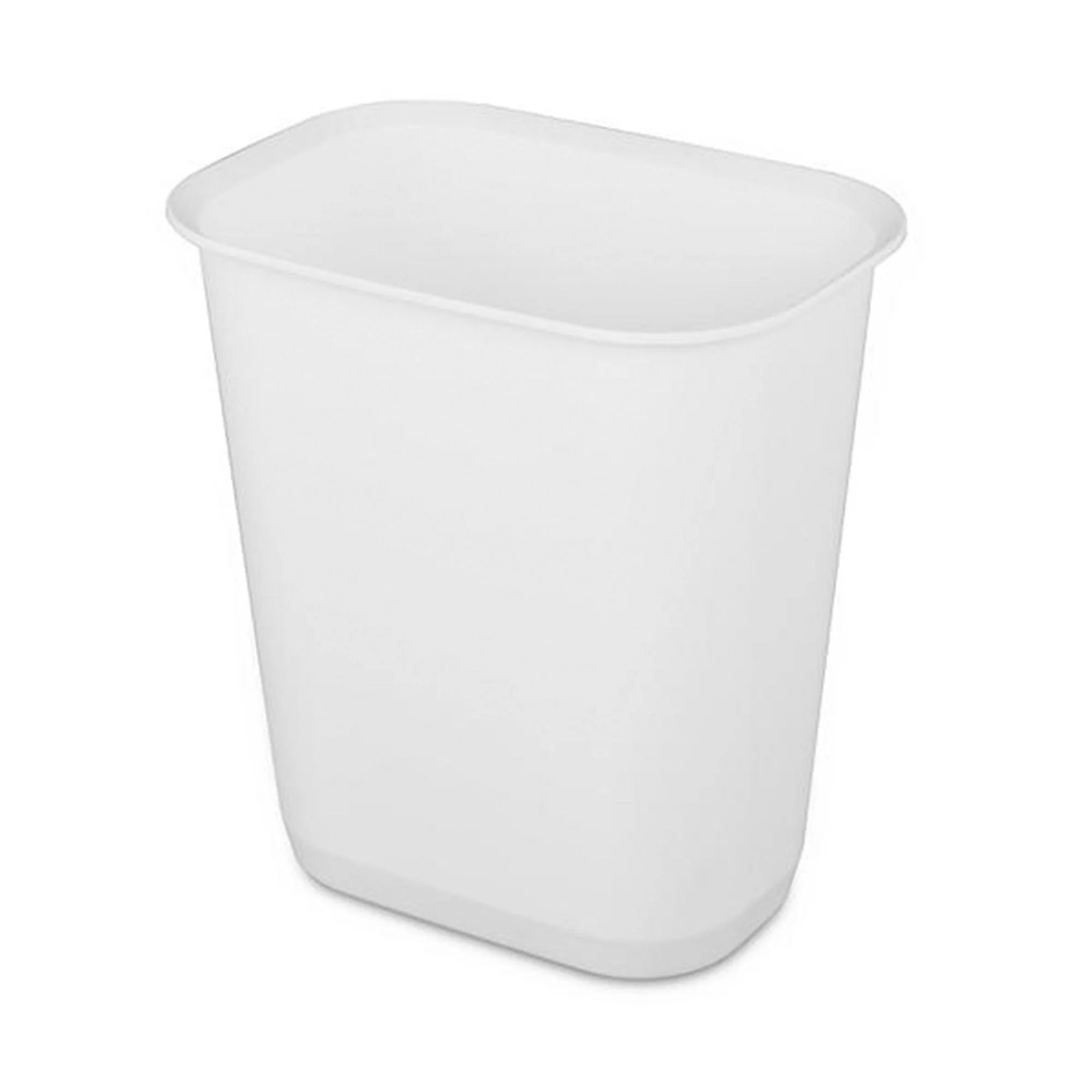 Sterilite 3 Gallon Rectangular Wastebasket Small Home Trash Bin, 16 Pack, White - Image 2
