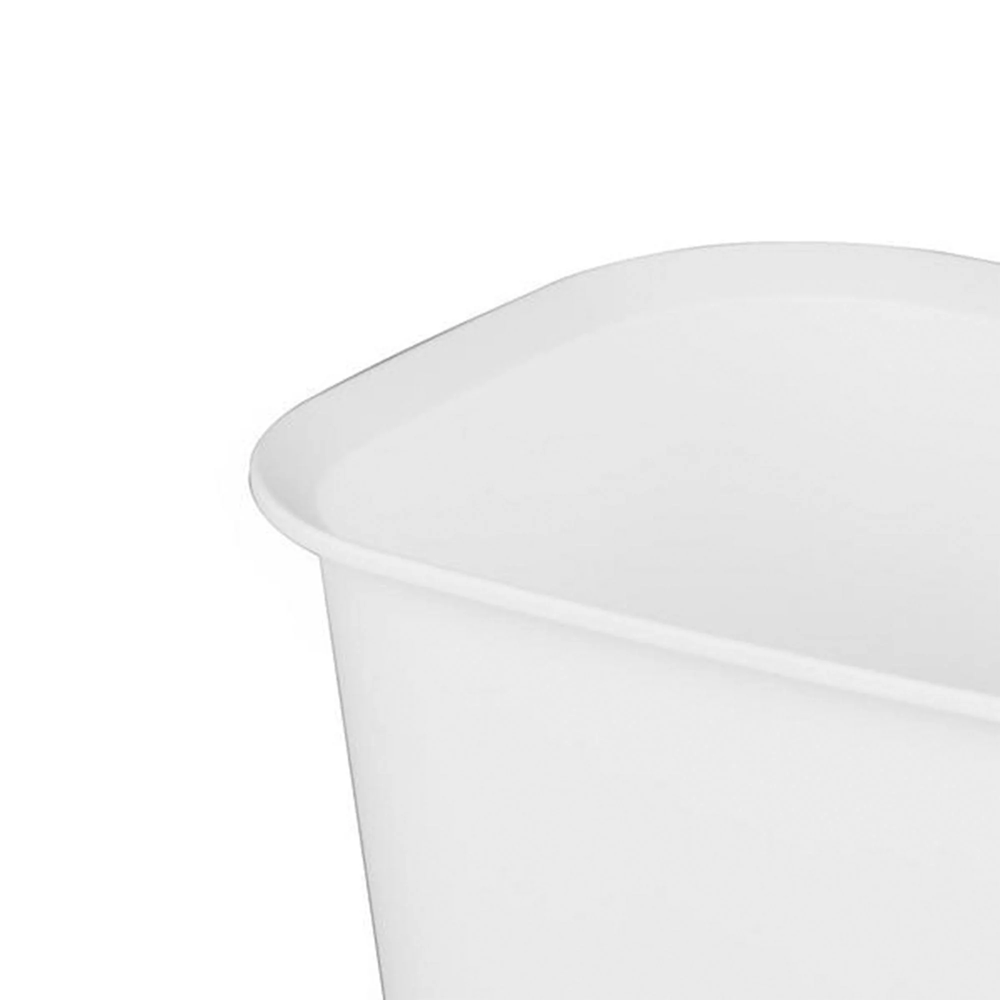 Sterilite 3 Gallon Rectangular Wastebasket Small Home Trash Bin, 16 Pack, White - Image 5