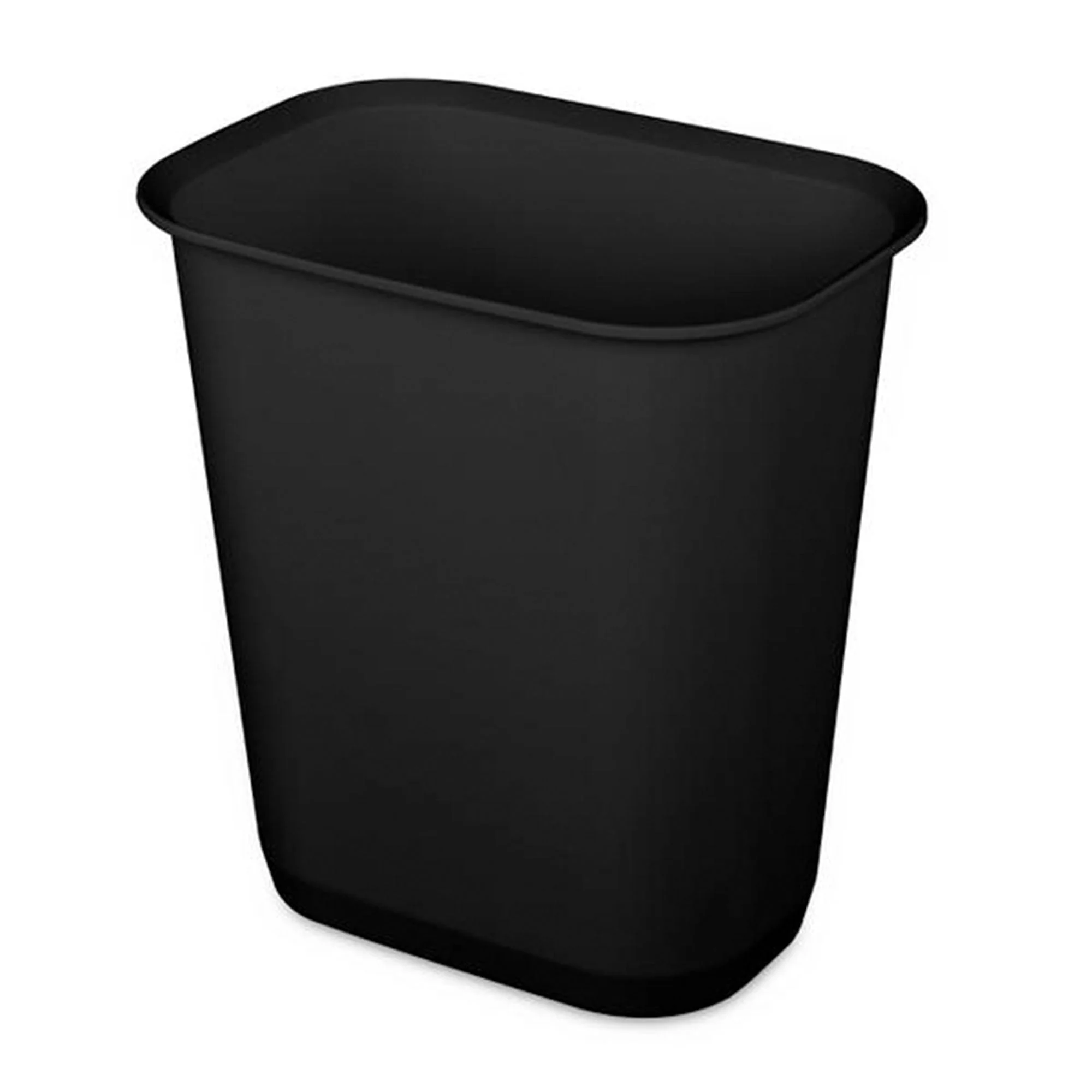 Sterilite 3 Gallon Rectangular Wastebasket Small Home Trash Bin, 8 Pack, Black - Image 2