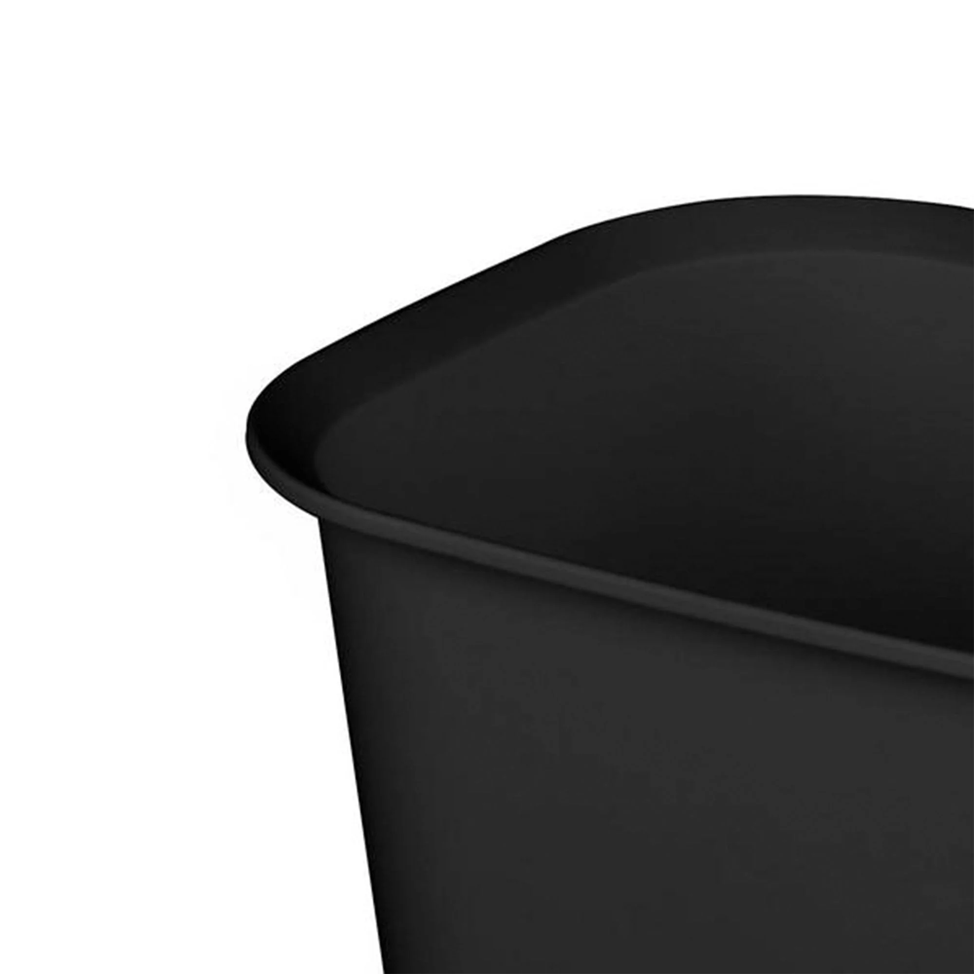Sterilite 3 Gallon Rectangular Wastebasket Small Home Trash Bin, 8 Pack, Black - Image 5