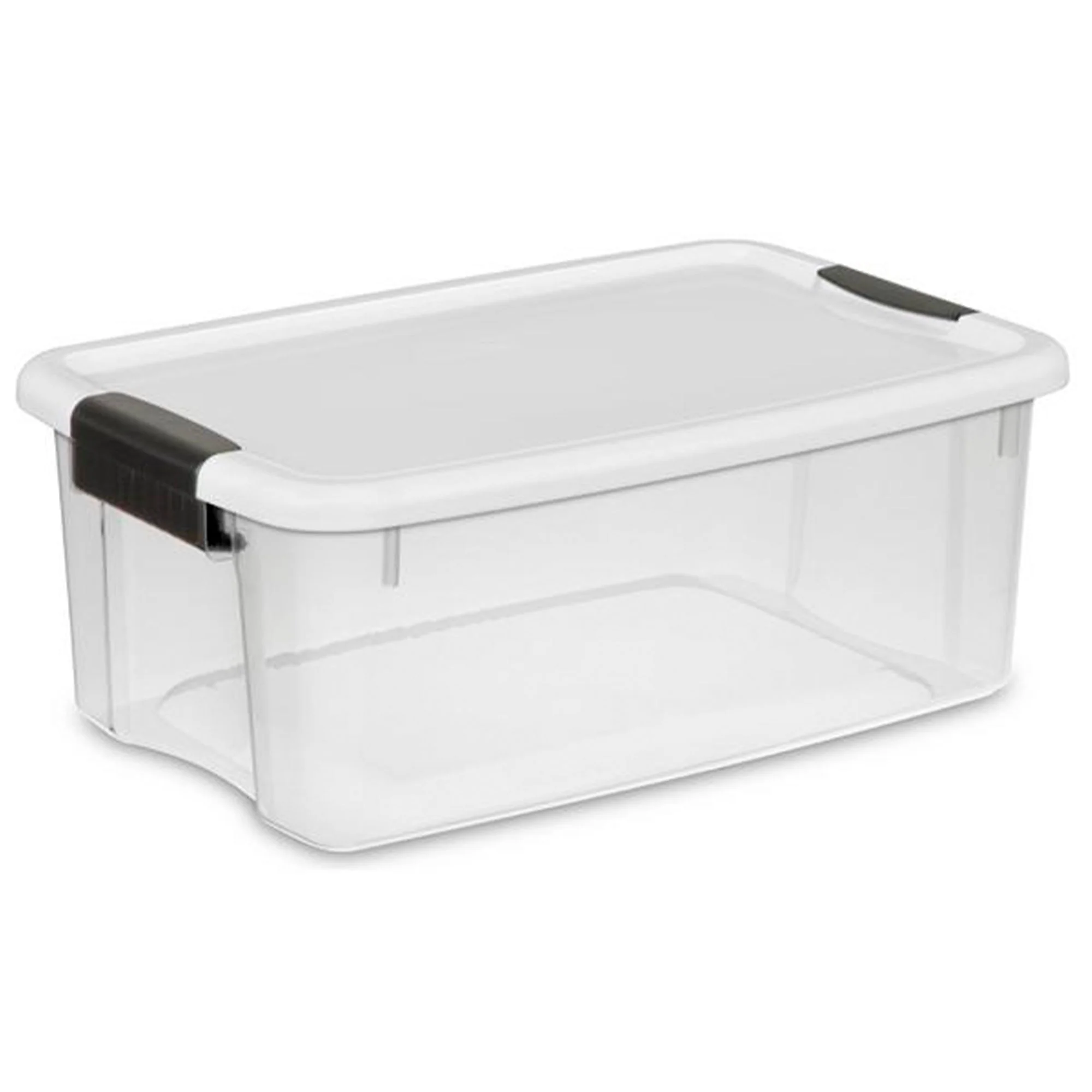 Sterilite 30 Qt 6-Pack & 18 Qt 6-Pack Clear Plastic Stackable Storage Bin w/ Lid - Image 12